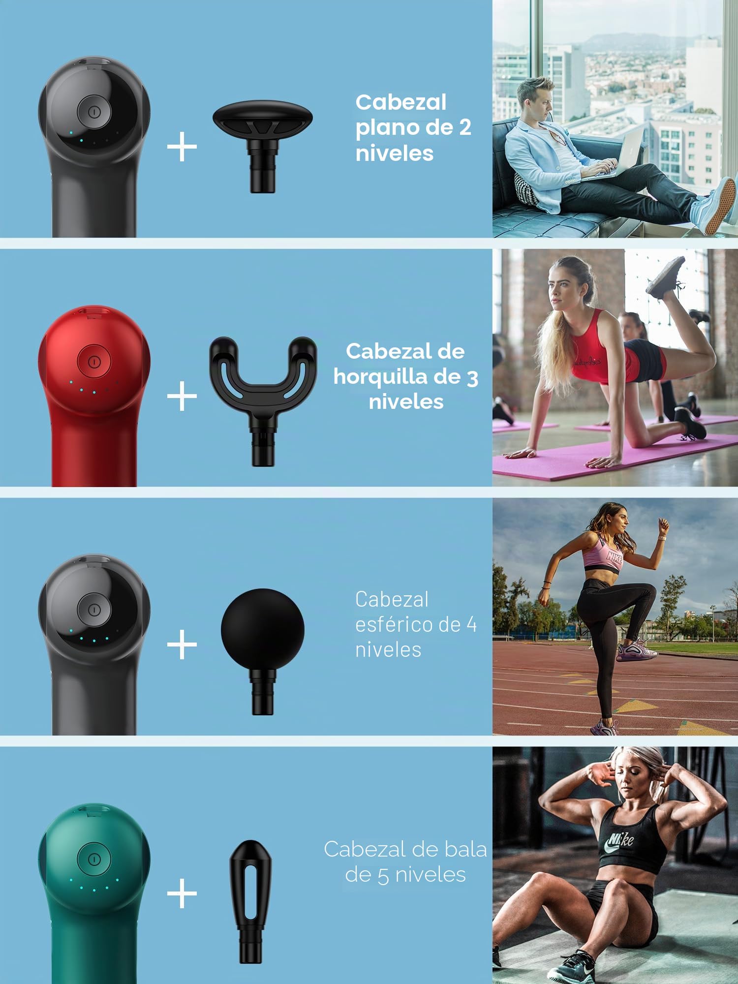 HEYCHY Súper mini pistola de masaje, masajeador muscular de percusión para tejidos profundos, pistola de masaje compacta para deportes, viajes, masajeador portátil de mano para regalos de oficina para