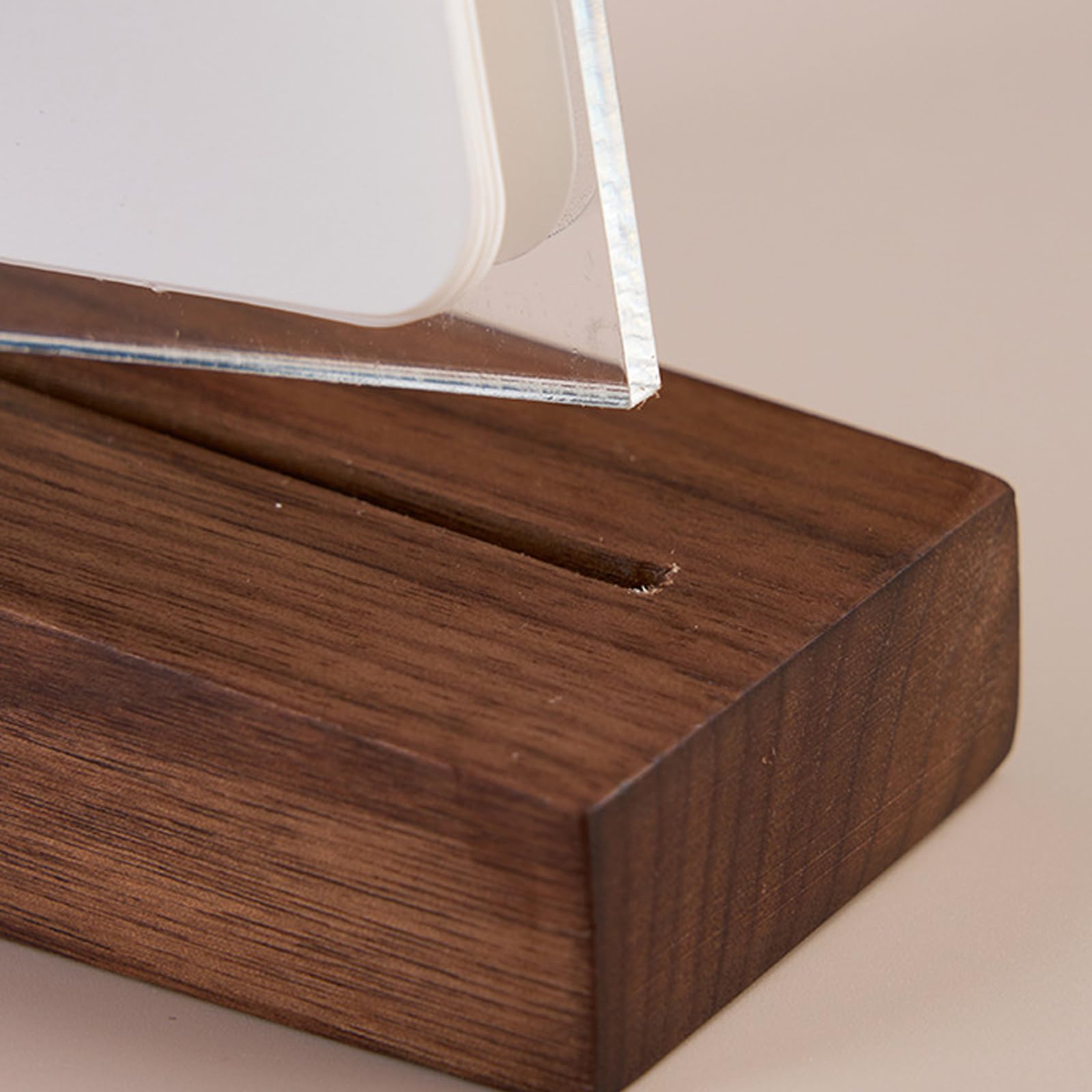 Calendario mensual de escritorio 2026 con soporte de madera para decoración de escritorio e interiores con base de madera