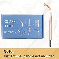 Vista 4 de Reemplazo de tubo de vidrio curvado de alta frecuencia para varita facial TUMAKOU de alta frecuencia, accesorio naranja (tubo doblado)