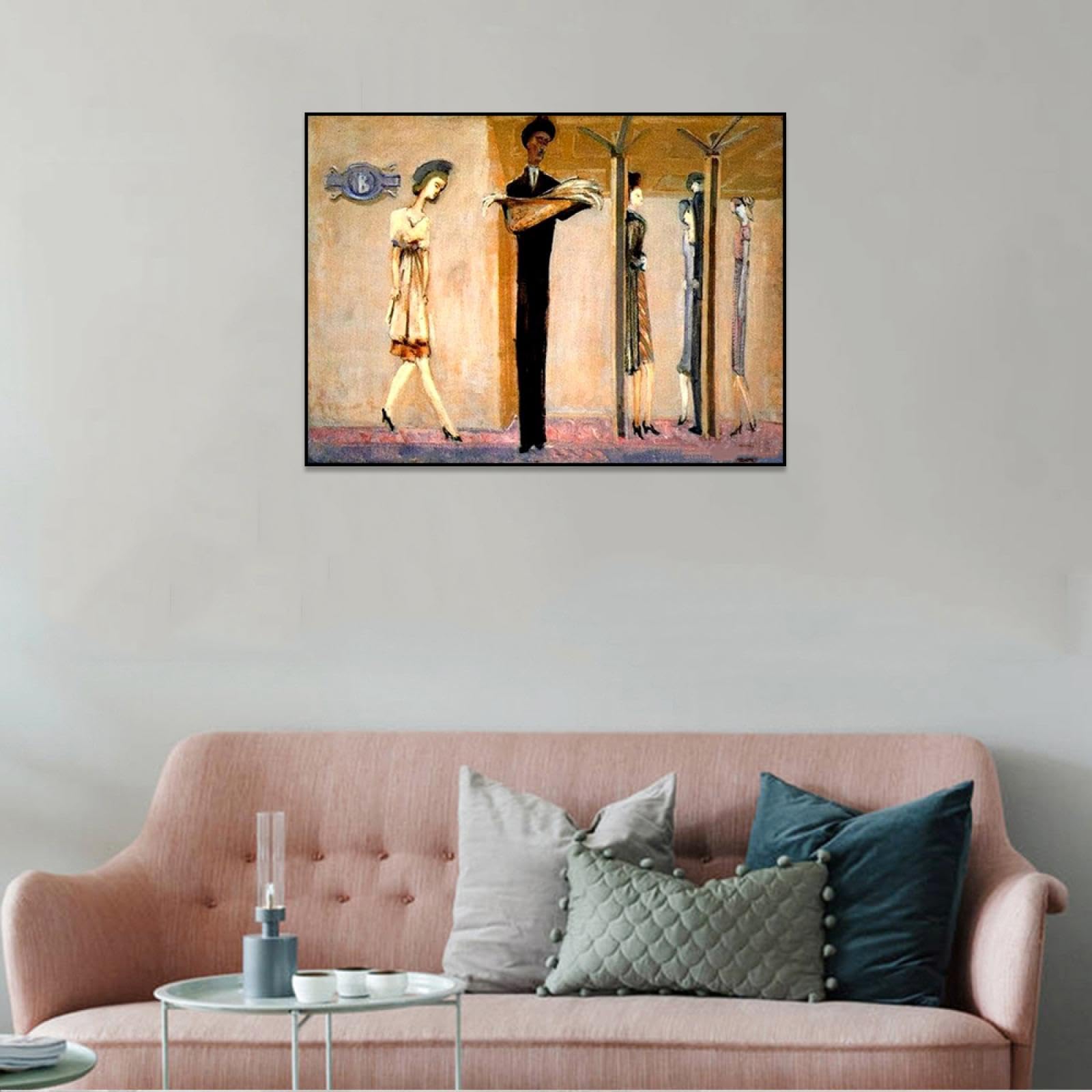 Phyrek123 Dipinti di Mark Rothko Underground Fantasy Stampa Su Tela Astratta Pronto per essere appeso Riproduzione Decorazione murale 70x98cm Cornice nera