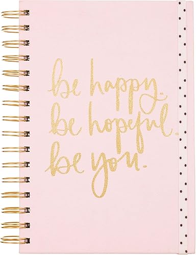 Miniatura 1 de Dayna Lee Collection - Cuaderno de tapa dura de 6 x 8 pulgadas, 200 páginas, hojas a rayas sin ácidos, Be Happy be happy,Su mayor poder,Parches