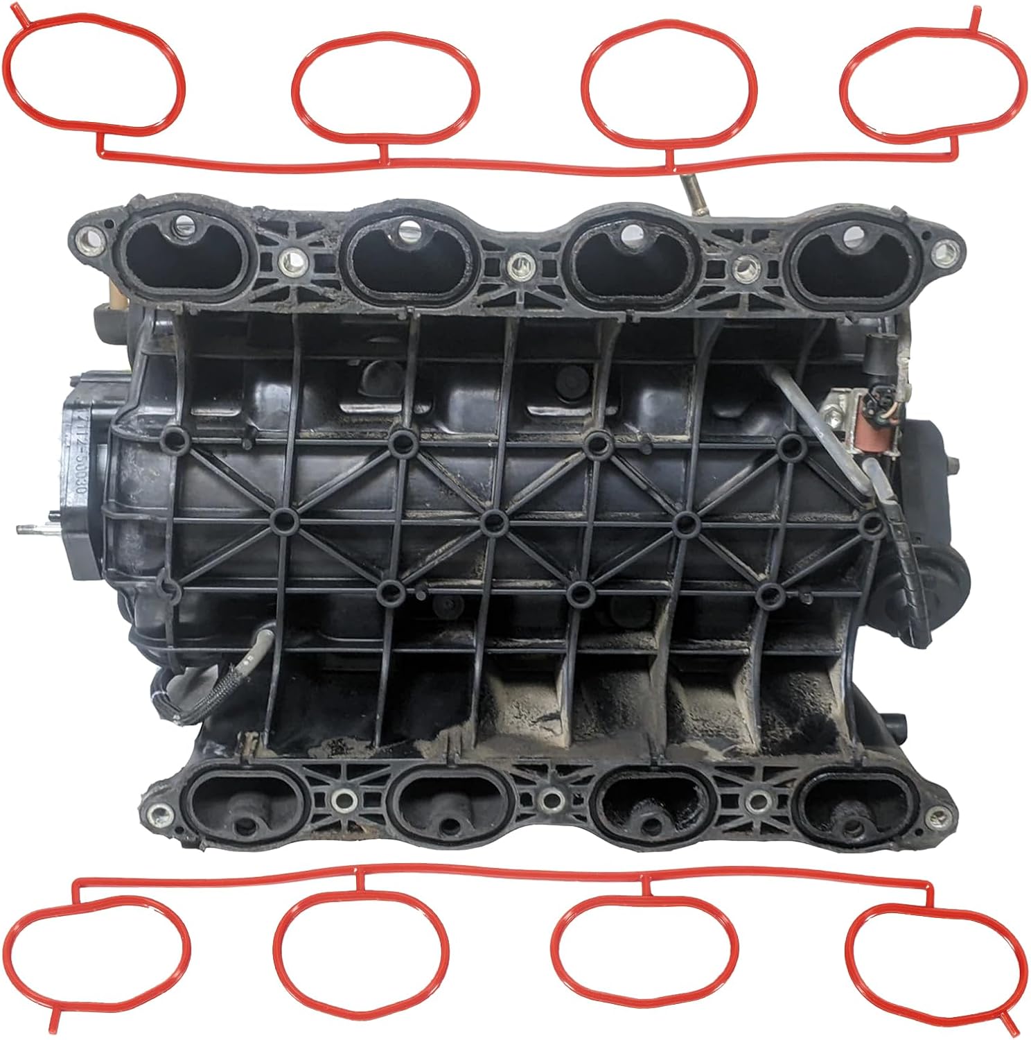 MS 96672 For Toyota Tundra 4.7 Engine Intake Manifold Gasket Sequoia Land Cruiser 4runner Lexus Lx470 Gx470 4.7l 2005 2006 2007 2008 2009 05 06 07 08 09 MS96672.