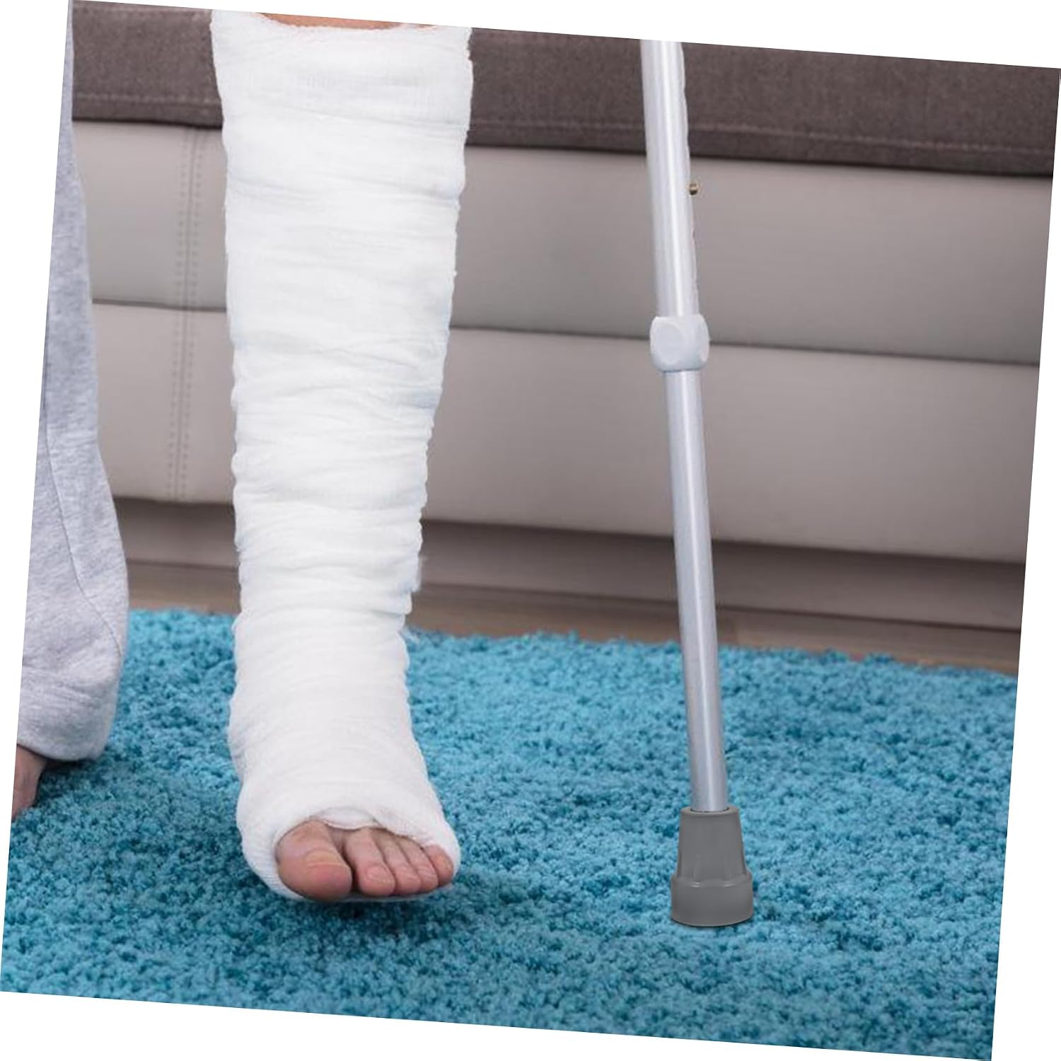 6pcs Rubber Tips for Walking Sticks and Canes - Foot Pads for Enhanced Stability and Safety Easy to Install Compatible Various Crutches