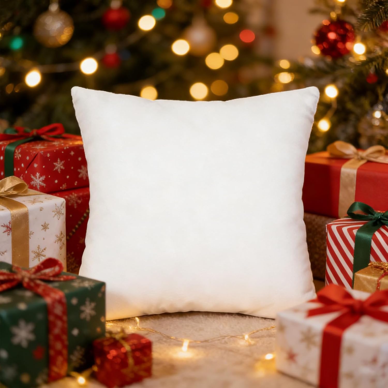 14 Pcs Sublimation Blanks Pillow Cases with Invisible Zipper 18 x 18 Inch Short Plush Polyester Throw Pillowcase White Blank Cushion Covers for Heat Transfer DIY Custom Picture