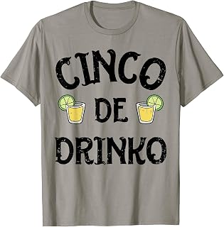 Cinco de Drinko Mayo Mexican Men Women Drinking Tequila Lime Camiseta