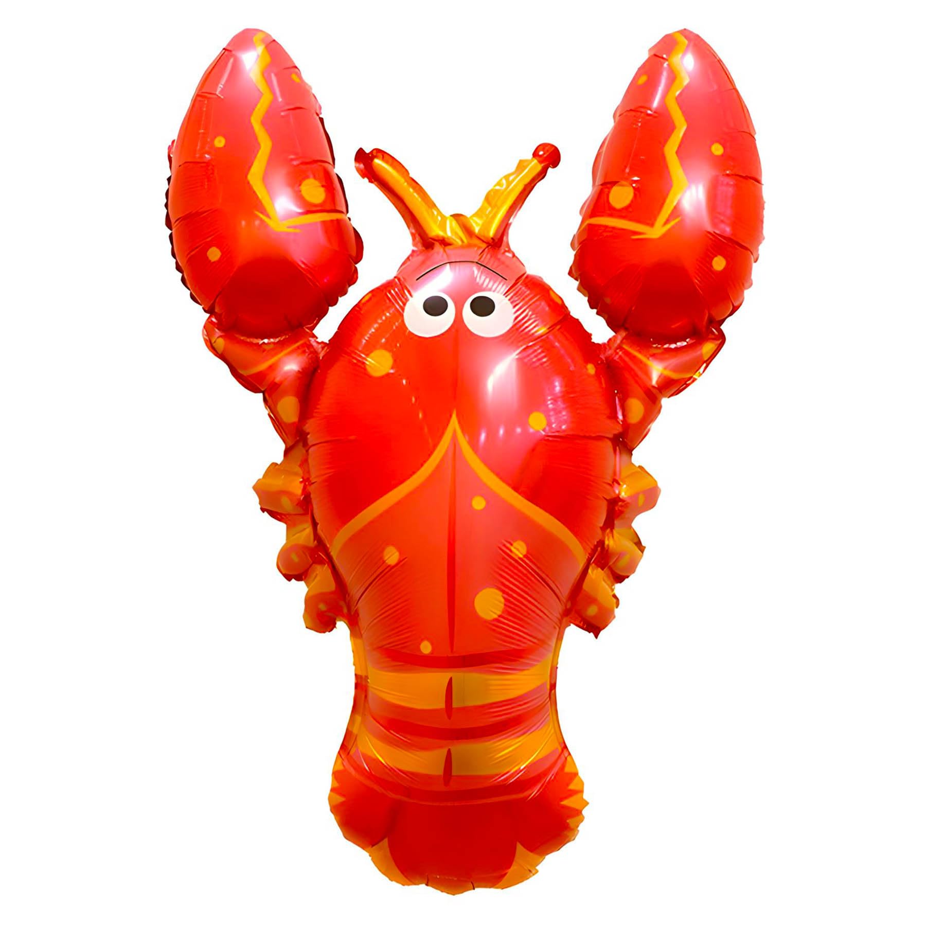 Animal Shaped Foil Balloon, Red Lobster Large Size Approx. 80 x 97 cm, Perfect for Children's Birthdays, Sea Theme Parties, Decorations, Gifts, Surprises, Fun and Games