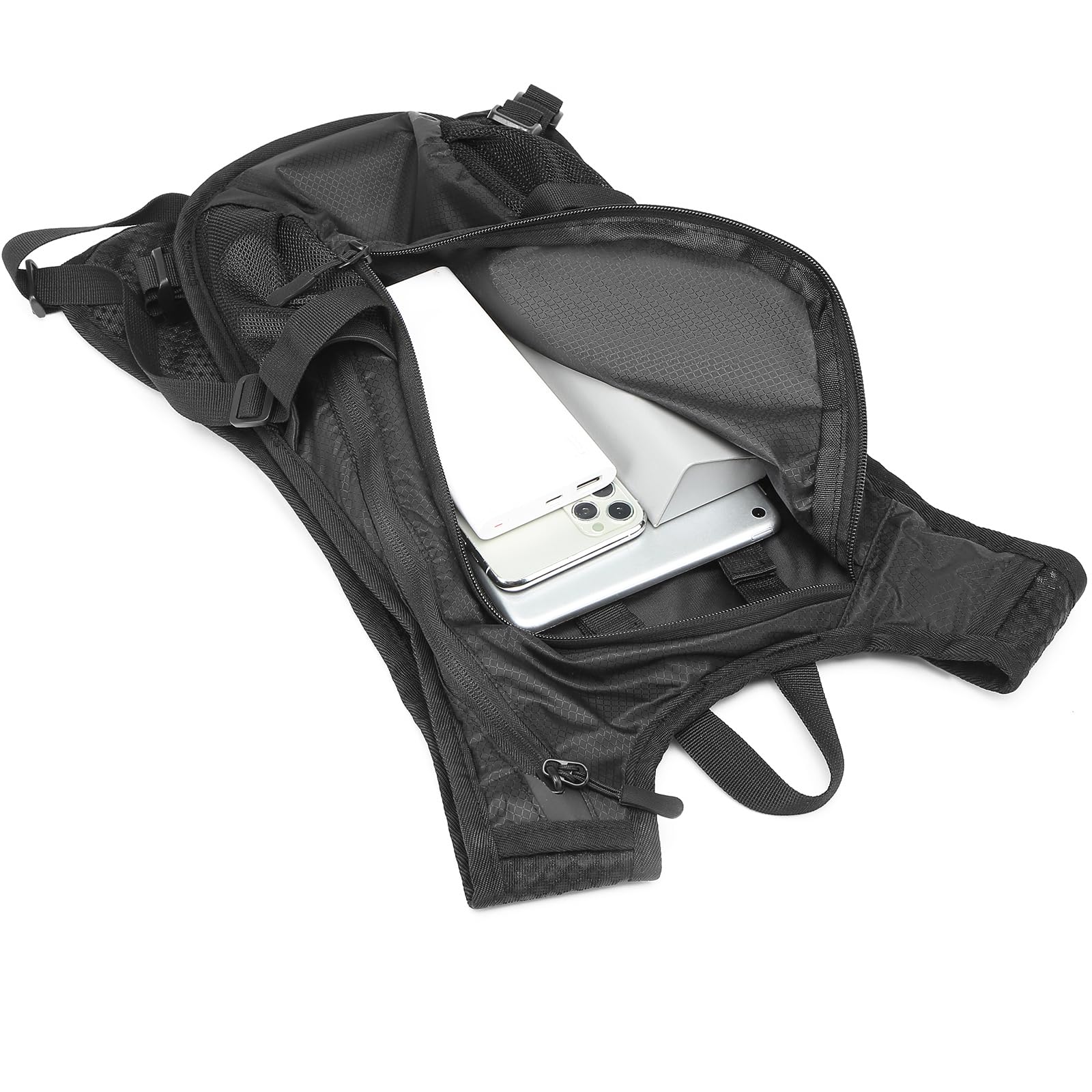 Sac Marathon Sac à Dos D'hydratation Kamcycle 5L - Avec Poche à Eau 2L Bouteille Souple 300ml - Pour Trail, Course, Vélo - Ultra Léger Sac Trail Running Vélo