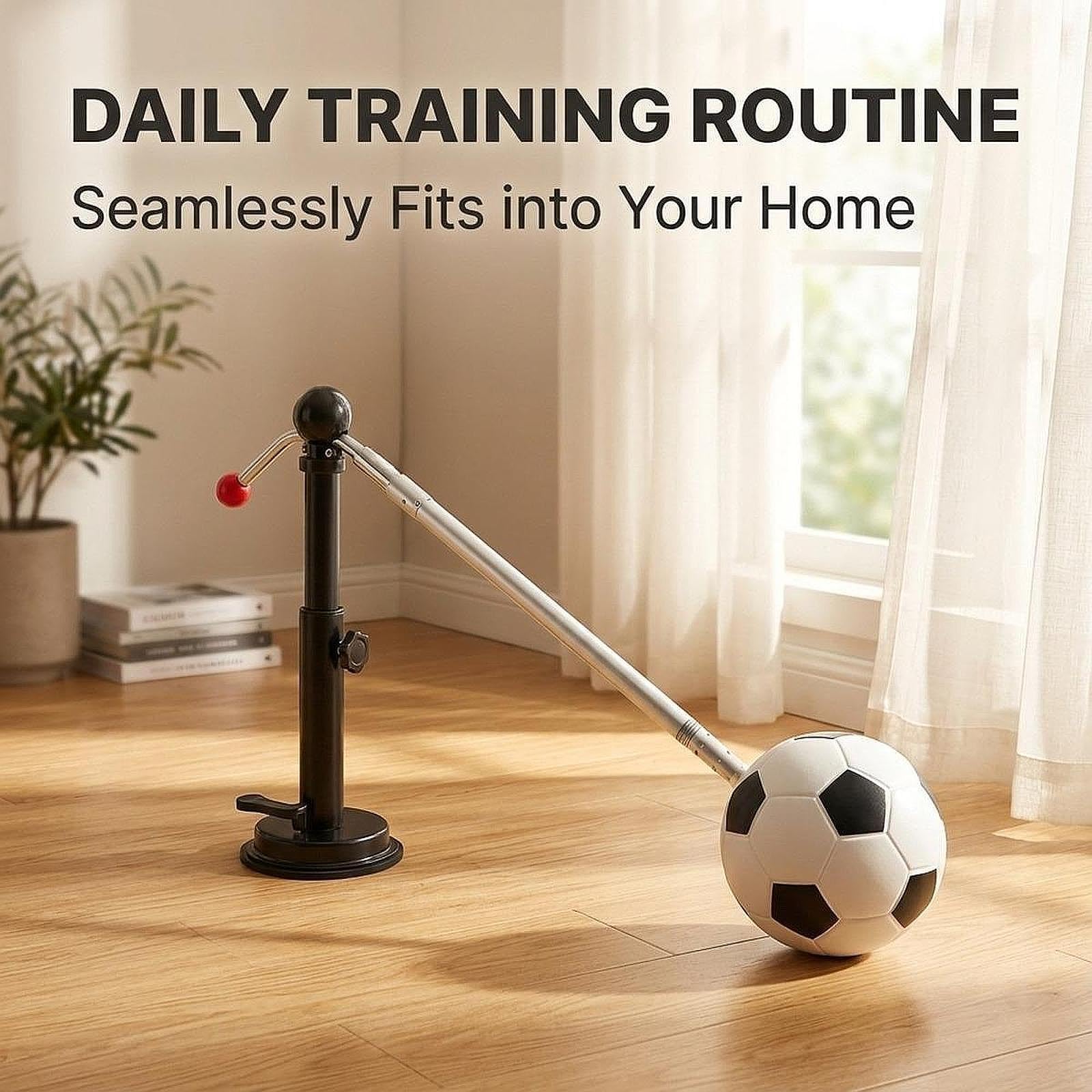 Entrenador de Fútbol con Ventosa, Herramienta para Mejorar Las Habilidades con El Balón, Accesorio, Dispositivo de Ayuda para La Coordinación, Rotació