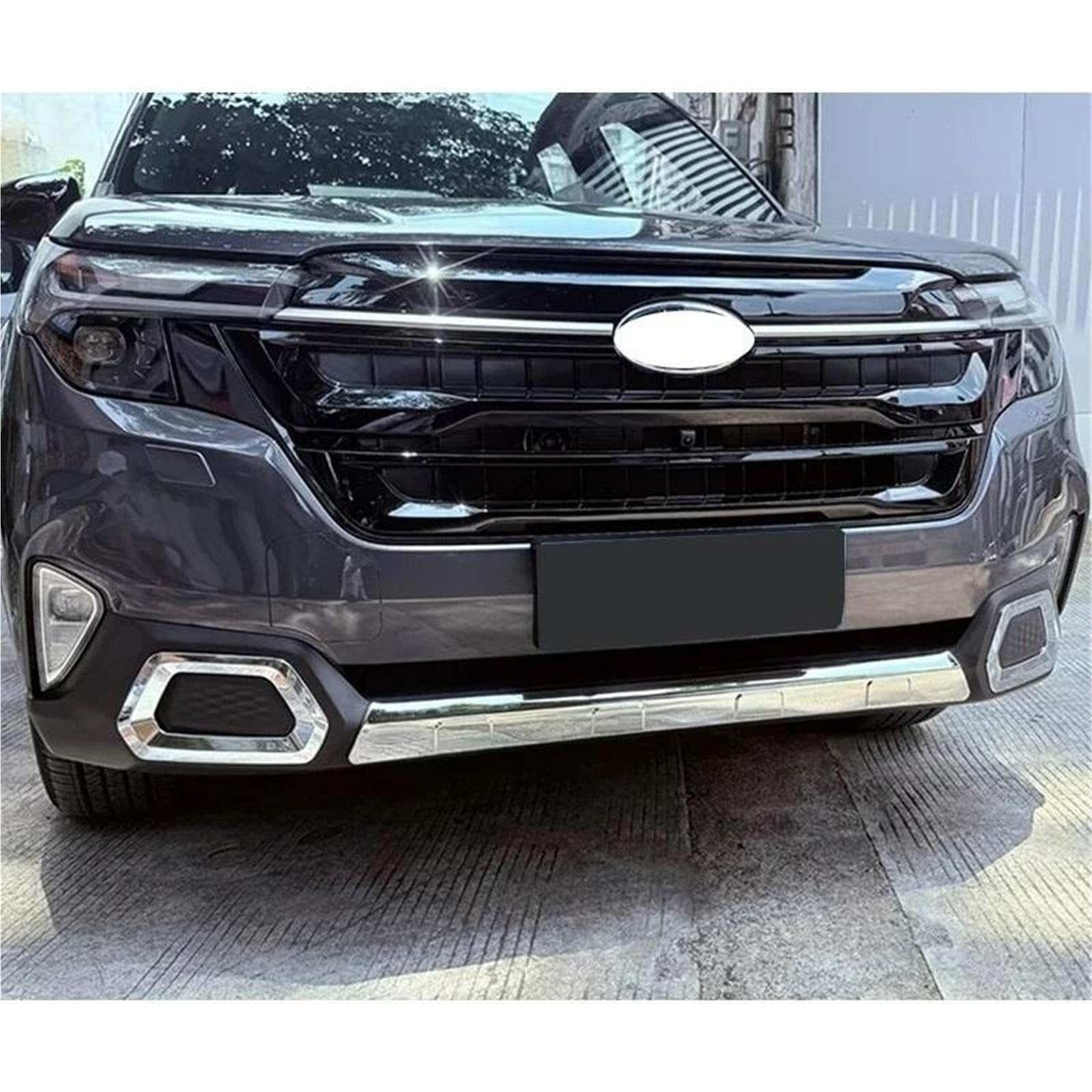 Kompatybilny z przednim spojlerem zderzaka Subaru Forester SL 2025-2027 | 9th Splitters Cover Body Kit Boczna dokładka(Black)