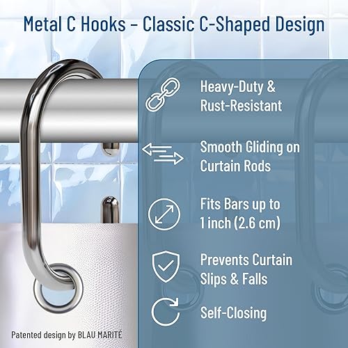 Miniatura 34 de Paquete de 10 ganchos de metal en forma de S para colgar, gancho resistente en forma de S con hebilla de seguridad, se adapta a barras de hasta 0.6