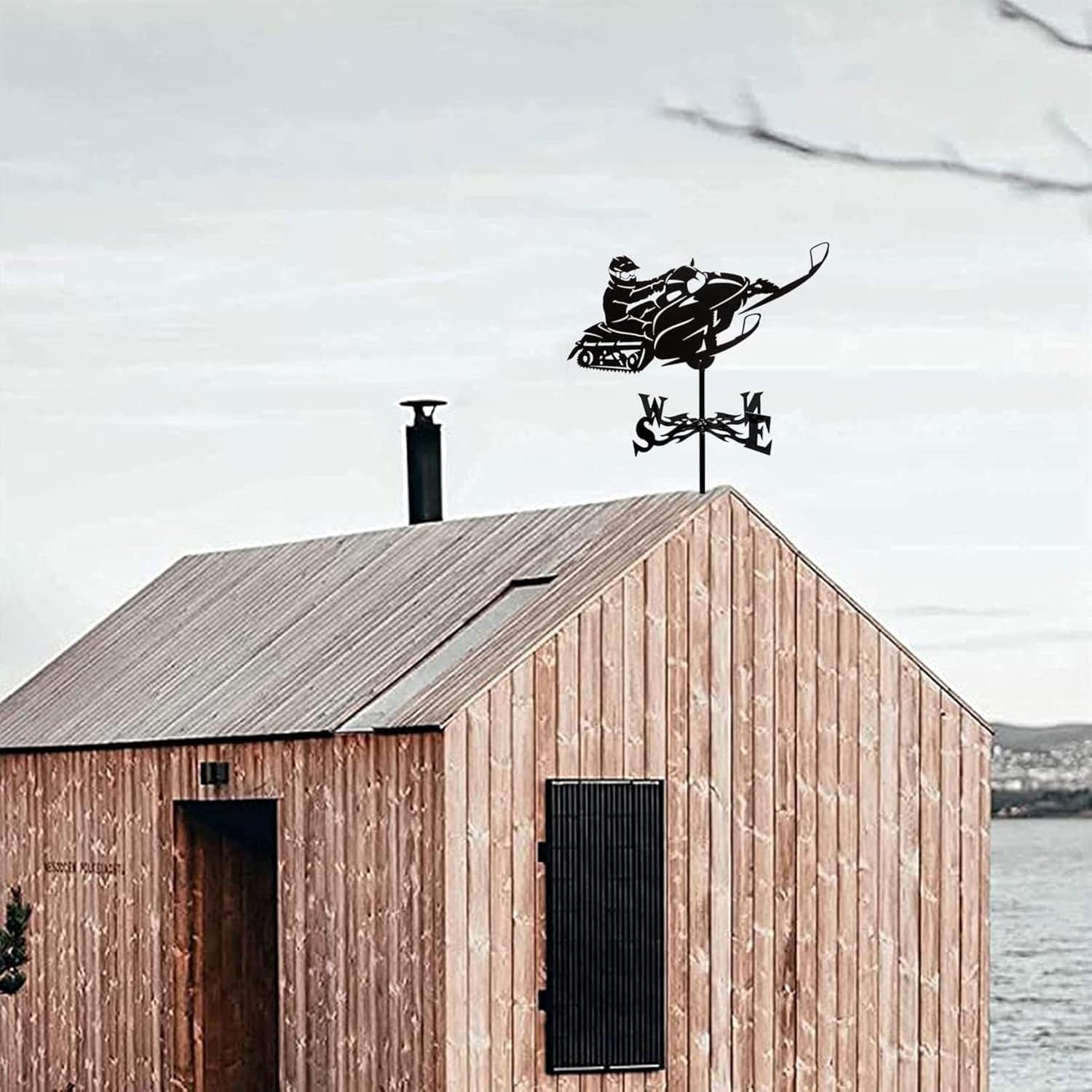 ガーデン風向計 ステンレススチール製風向計 ルーフマウント風向計付き 地面スパイクと壁固定付き ヤードファーム風向計