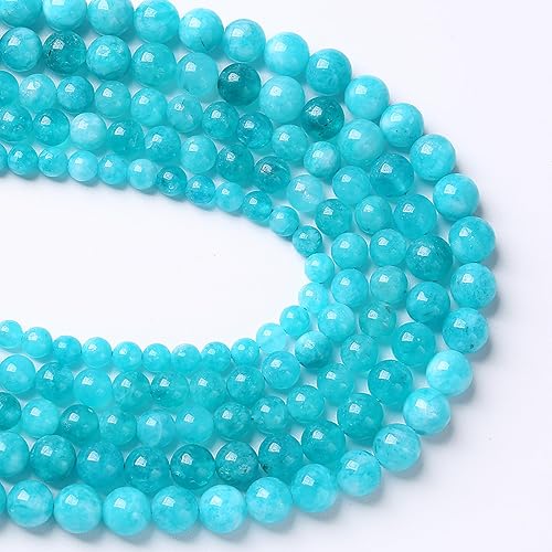 Miniatura 33 de Cuentas sueltas espaciadoras de vidrio limpio de 0.394 pulgadas para hacer joyas, pulseras y collares Vidrio limpio,Cristal ámbar,Ónix de ágata