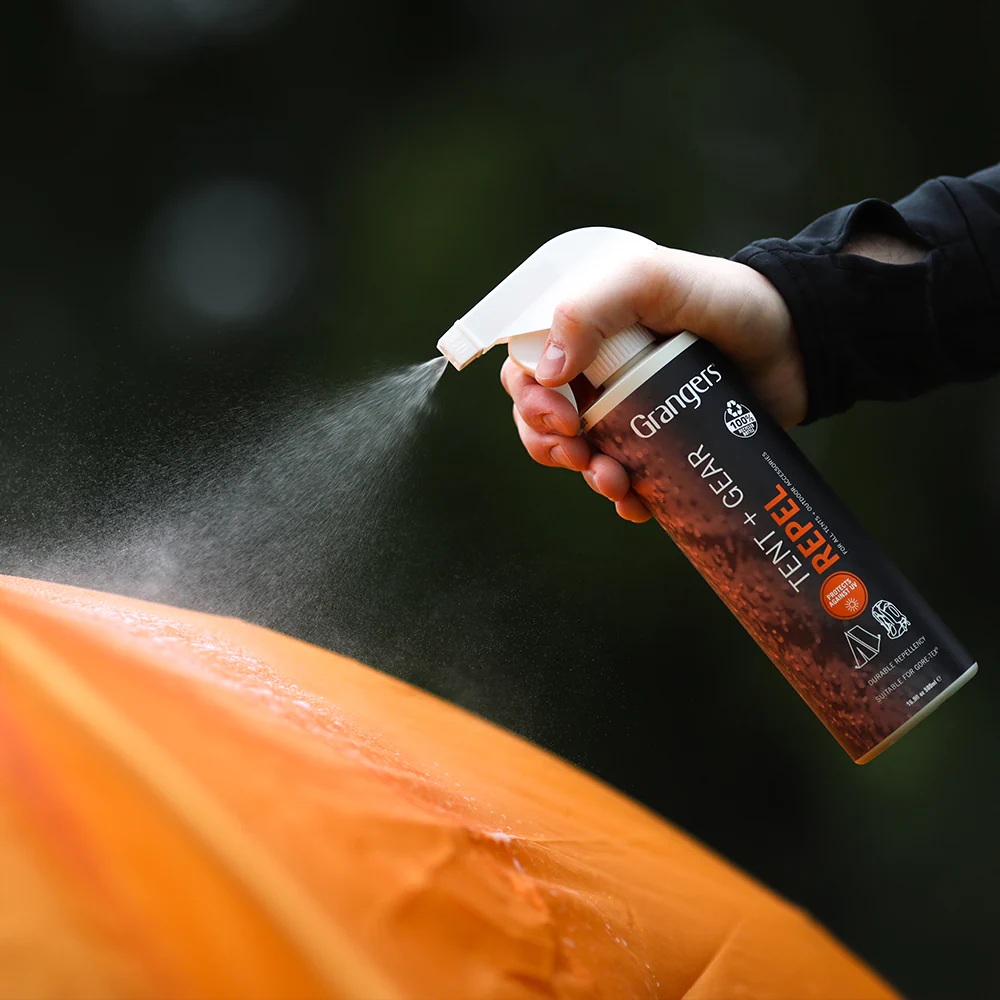 Grangers Tent + Gear Repel - UV Protection & Waterproofing Spray for Tents, Awnings, and Outdoor Fabrics- FC-Free & Bluesign