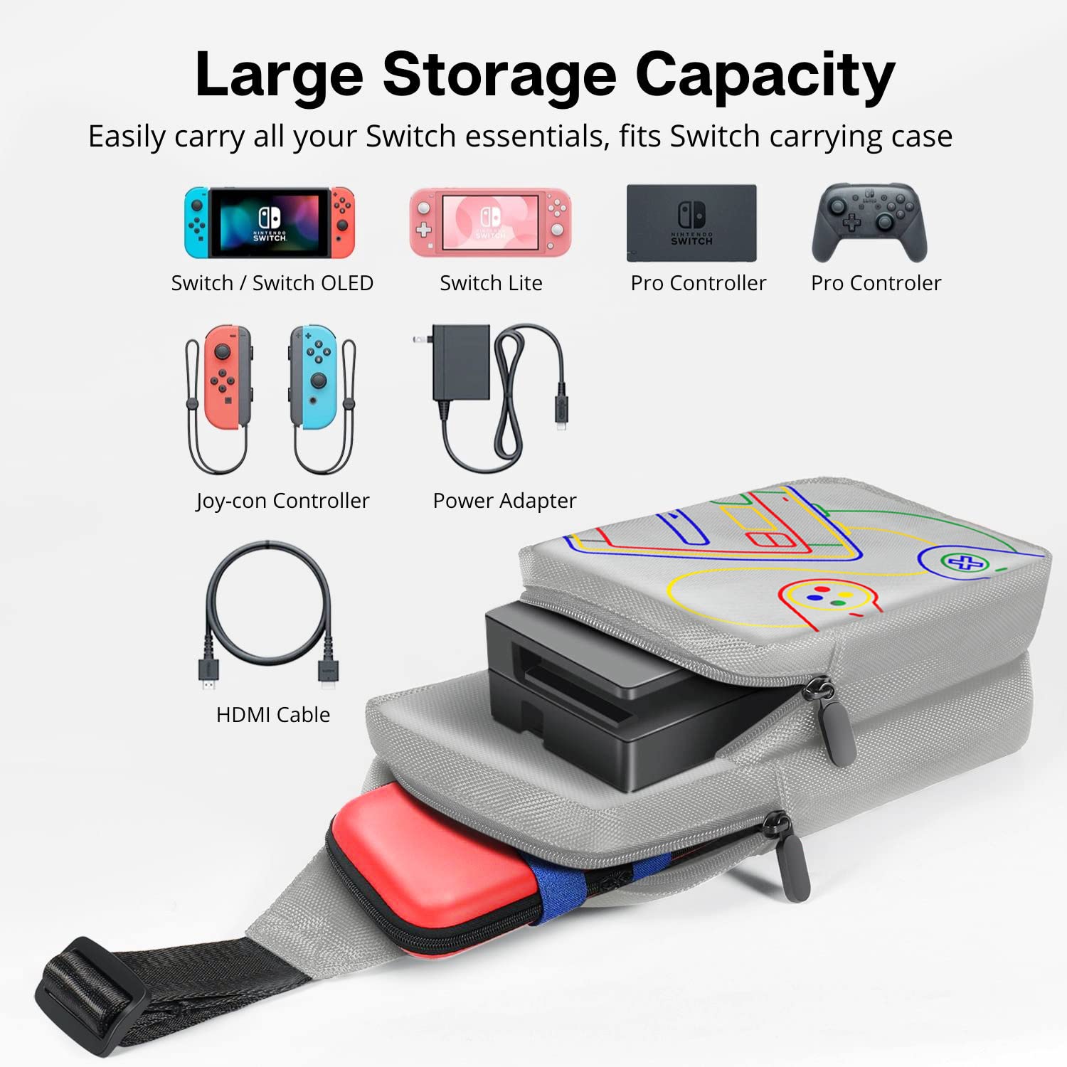 Amazon.co.jp: TNP スイッチバッグ トラベルバッグ Nintendo Switch
