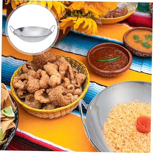 Miniatura 3 de Angoily Olla de cocina de acero inoxidable con asa Sartenes gruesos Olla de cocina Olla de metal Ollas pequeñas para cocinar Olla de verduras para