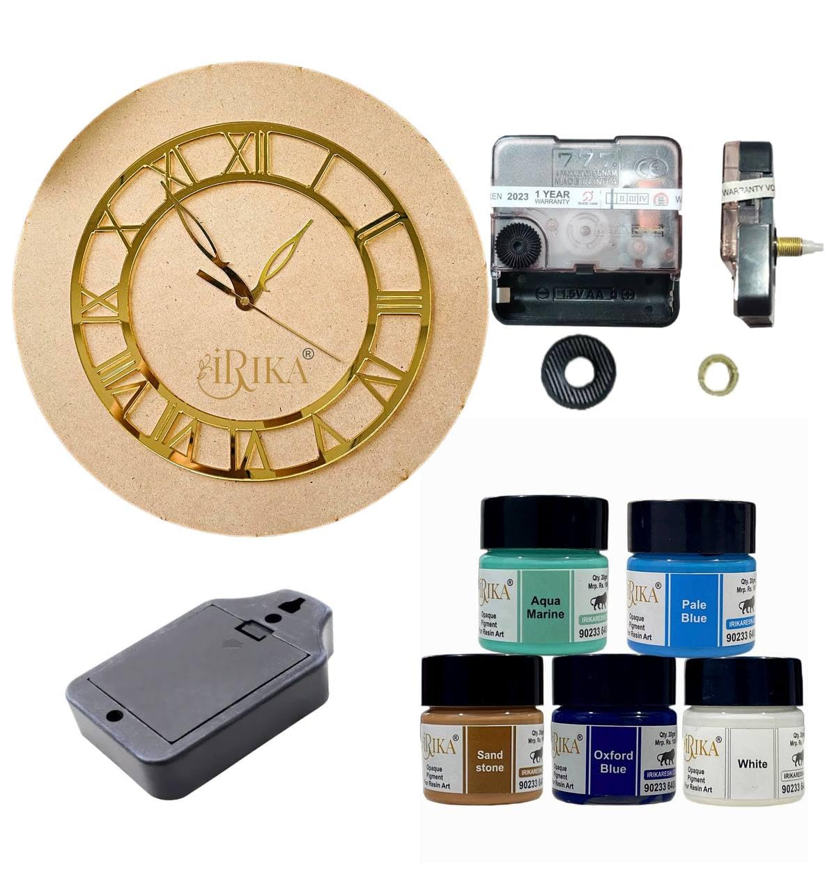 EpiLux Bring The Ocean to Your Wall – DIY Resin Clock Kit with Ocean Theme Pigments-image-44