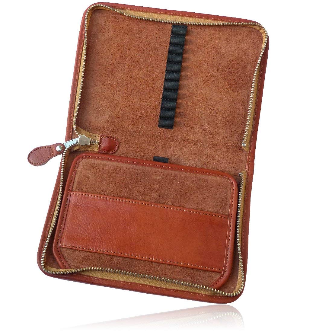 SONNENLEDER - wysokiej jakości etui szkolne "NILS" Kolor: Naturalny *Prawdziwa skóra*