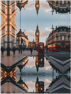 Red Phone Booth London Street. Fuzzy Fiuffy Soft Cozy Bianket,Home Decor for Aii Seasons Very Soft to The Touch and to The Touch.