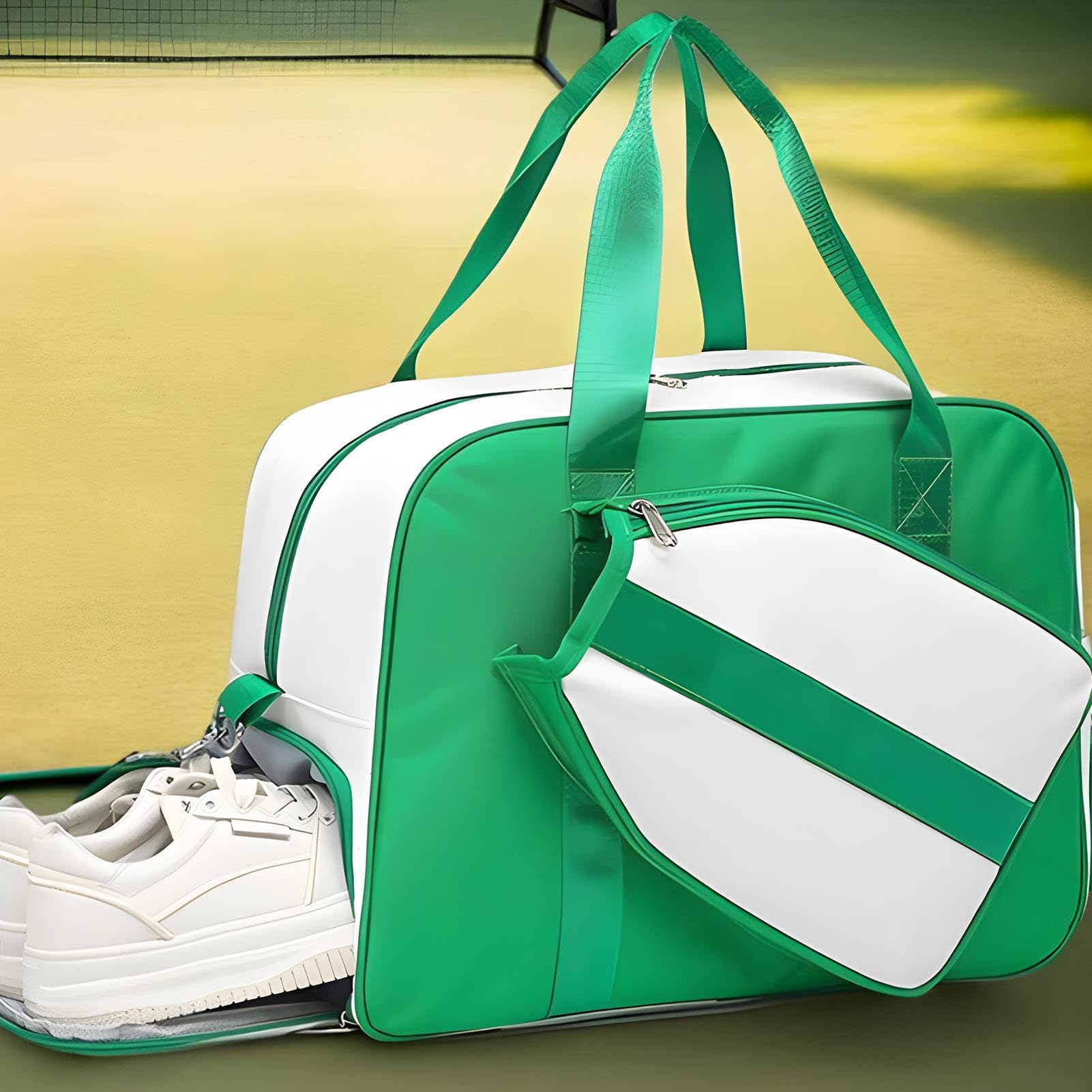 Borsa per pickleball, racchetta da pickleball, borsa sportiva con scomparto per scarpe, grande capacità, per palestra, viaggi, tempo libero, torneo