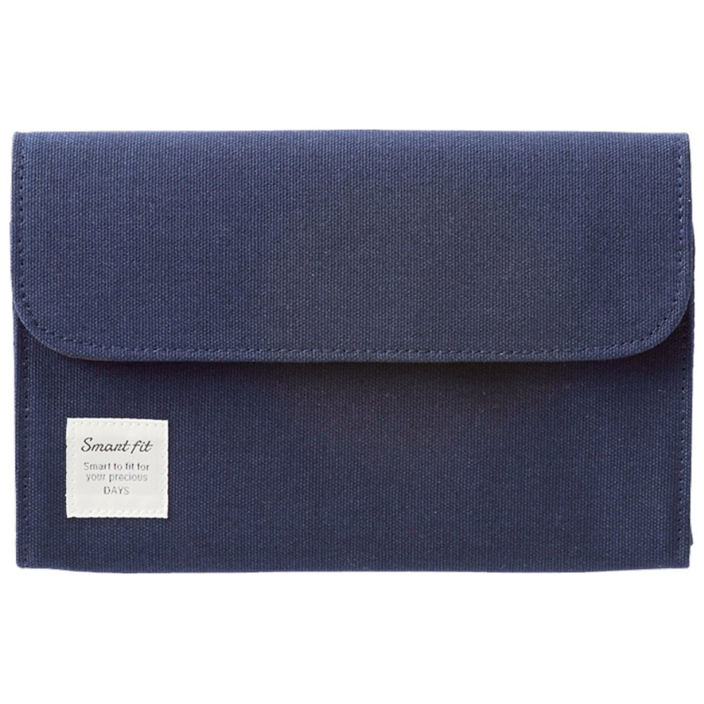 Lihit Lab A7702-11 Accordion Pouch, L, Navy