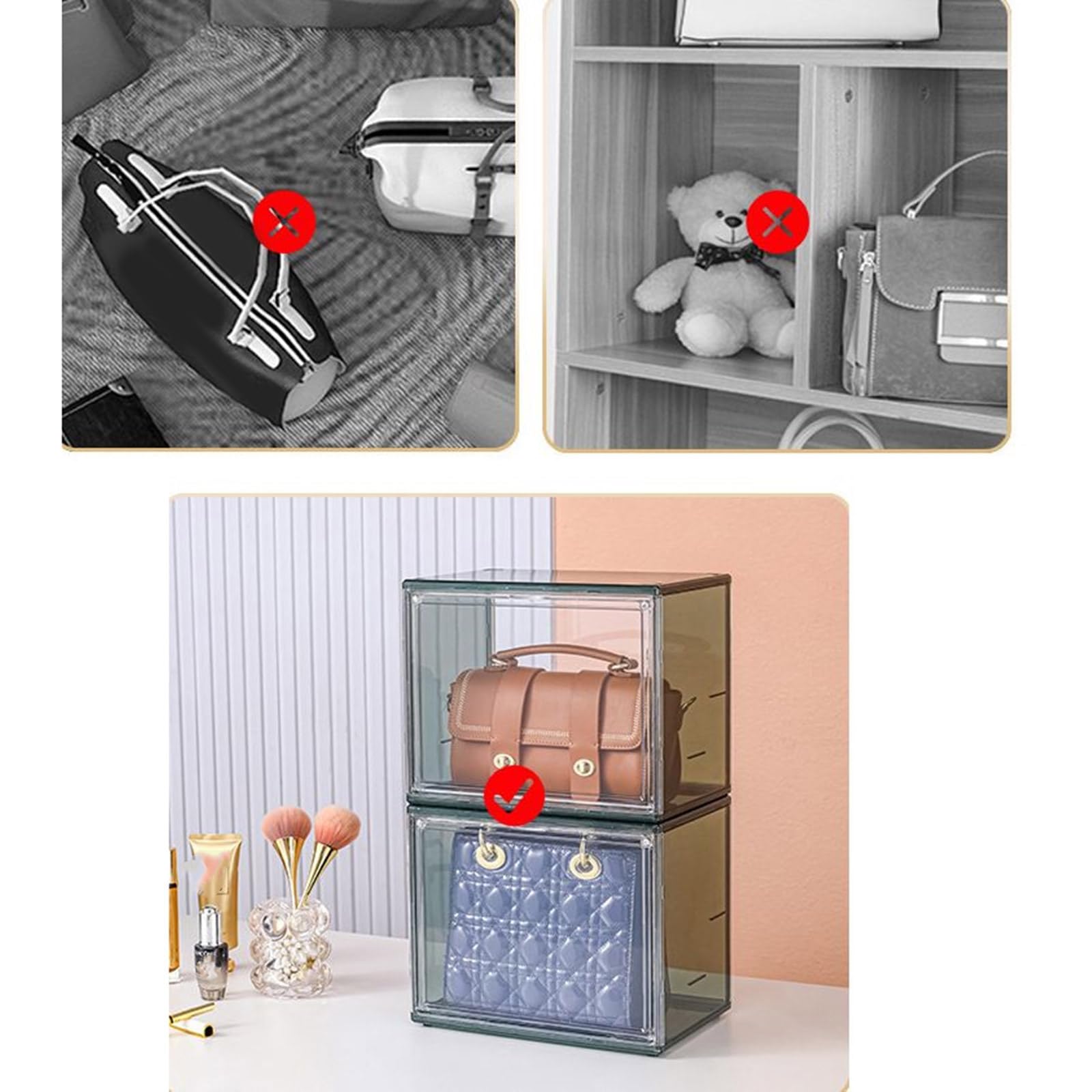 Versatile Organizzatori Pratica Figurine Storage Case con serratura sicura per vari tesori