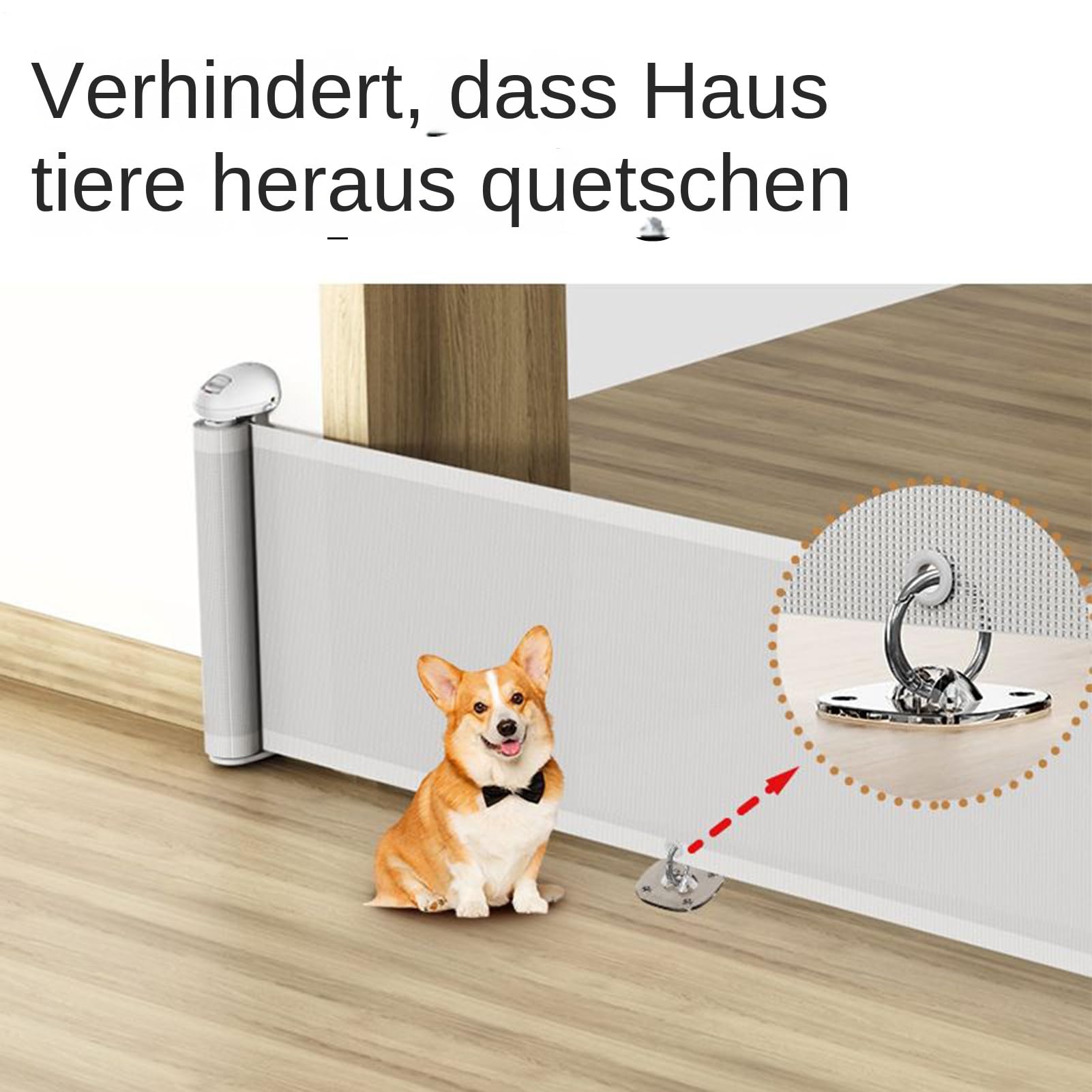 Rejilla extensible para perros, 45 x 150 cm, barrera de puerta extensible para perros y gatos, para interiores y exteriores, puertas, escaleras, niños y cachorros