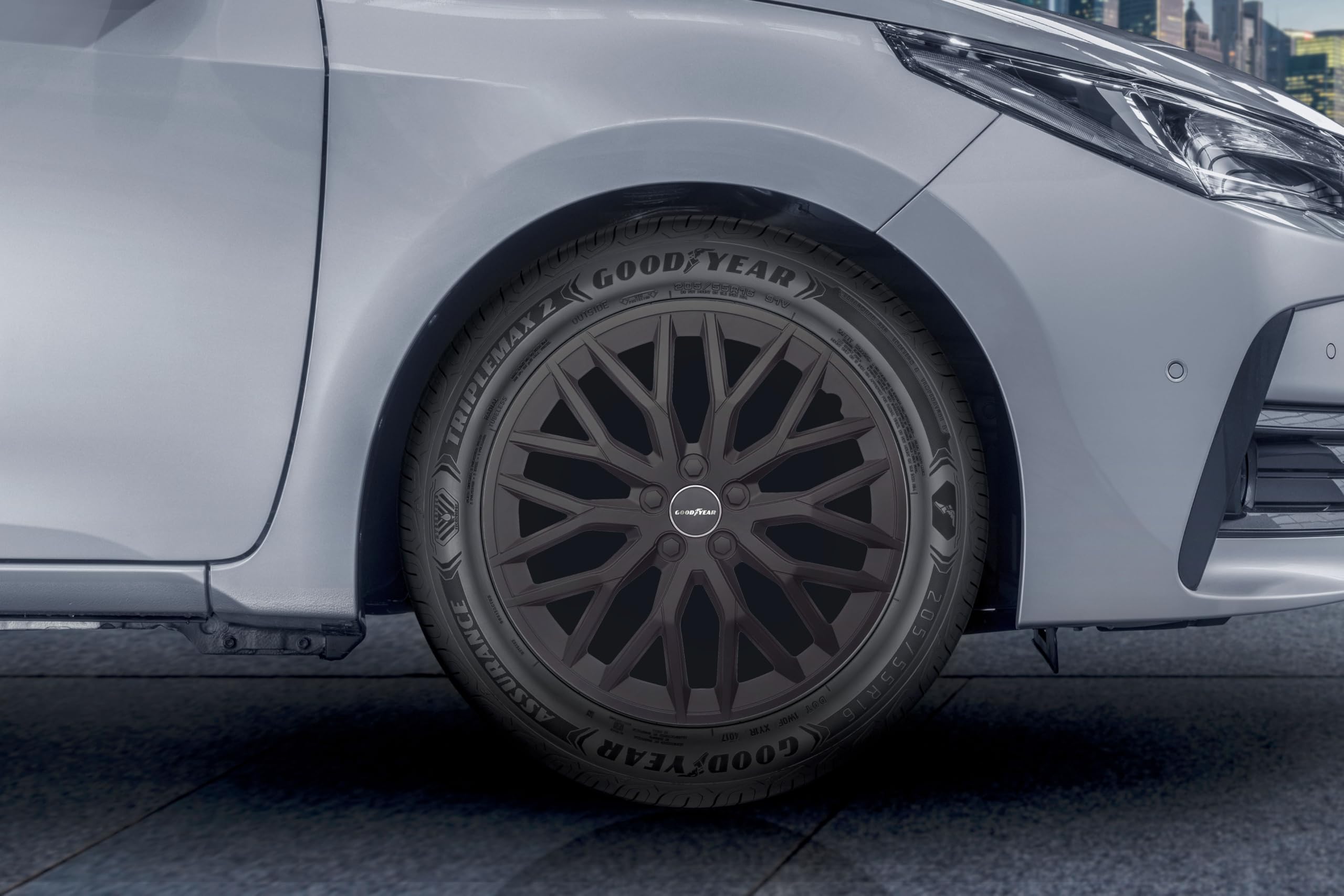 Wieldoppenset Silverstone Pro 16-inch zwart