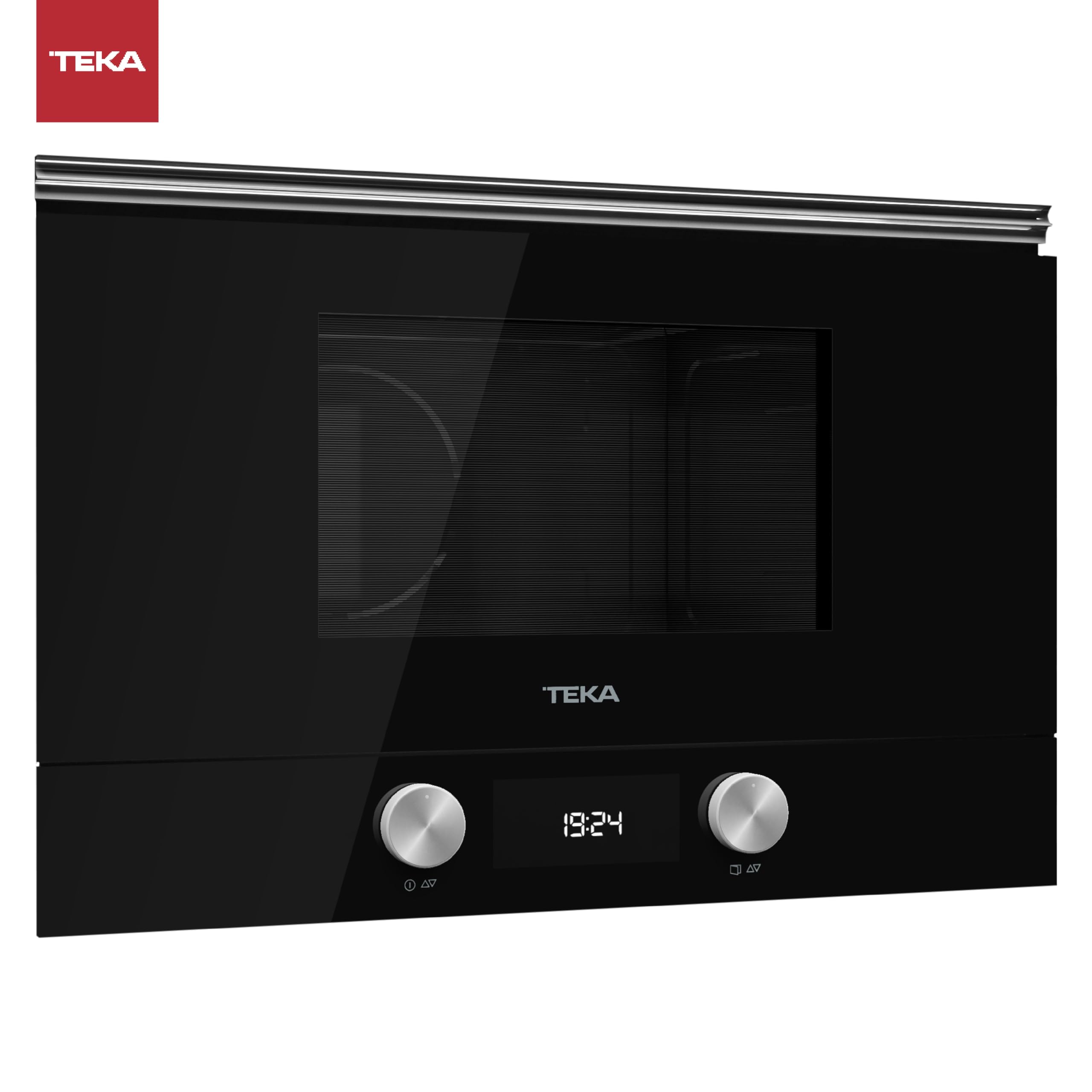 Teka ML 8220 BIS L - Microondas de Integración + Grill, Urban Colors Edition, con Base Cerámica, 5 Niveles de Potencia, 9 Menús de Acceso Directo, Color Cristal Negro