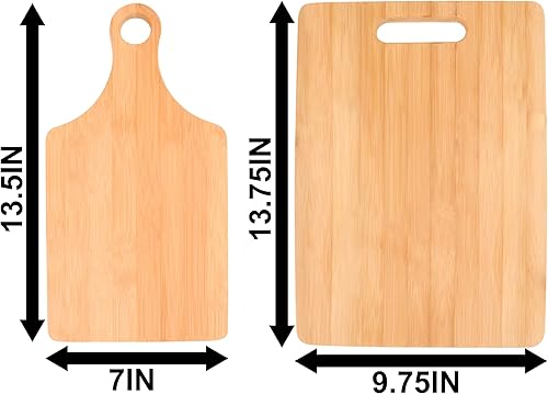 Miniatura 6 de Las parejas de encargo del regalo de la boda ingresan el apellido personalizado bambú grande del tablero de corte del rec