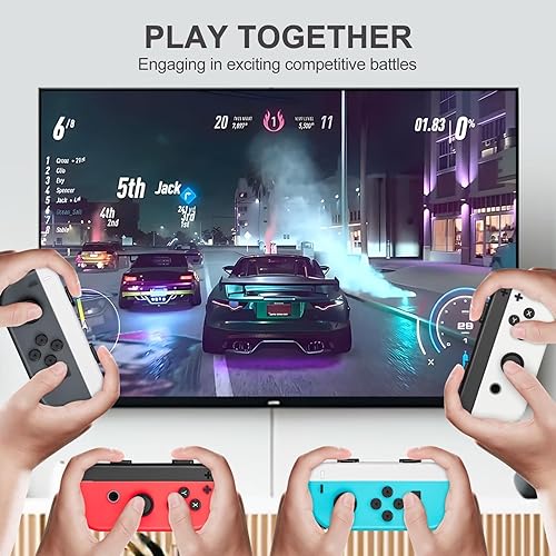 Miniatura 32 de Gepicest Switch Accessories Grip Holder for Joycon Controller Compatible with Switch Handheld Remote, Kit Set Grips Holder for Dual Joycon Remote