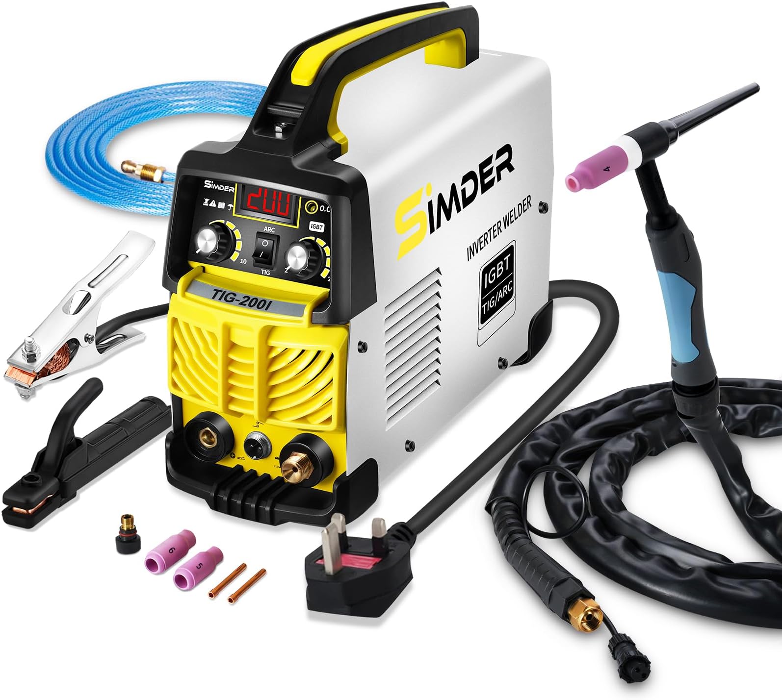 SSIMDER TIG-200I 140A Tig Welder 220V TIG MMA 2 in 1 Welding Machine Stick Arc Welding DC IGBT Inverter Welder Machine