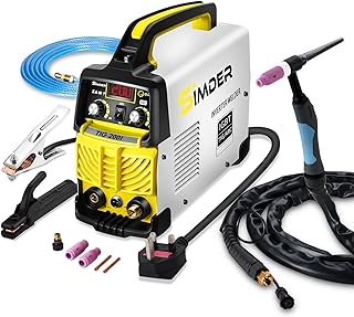 SSIMDER Tig Welder 200amp 220V TIG MMA 2 in 1 Welding Machine Stick Arc Welding DC IGBT Inverter Welder Machine