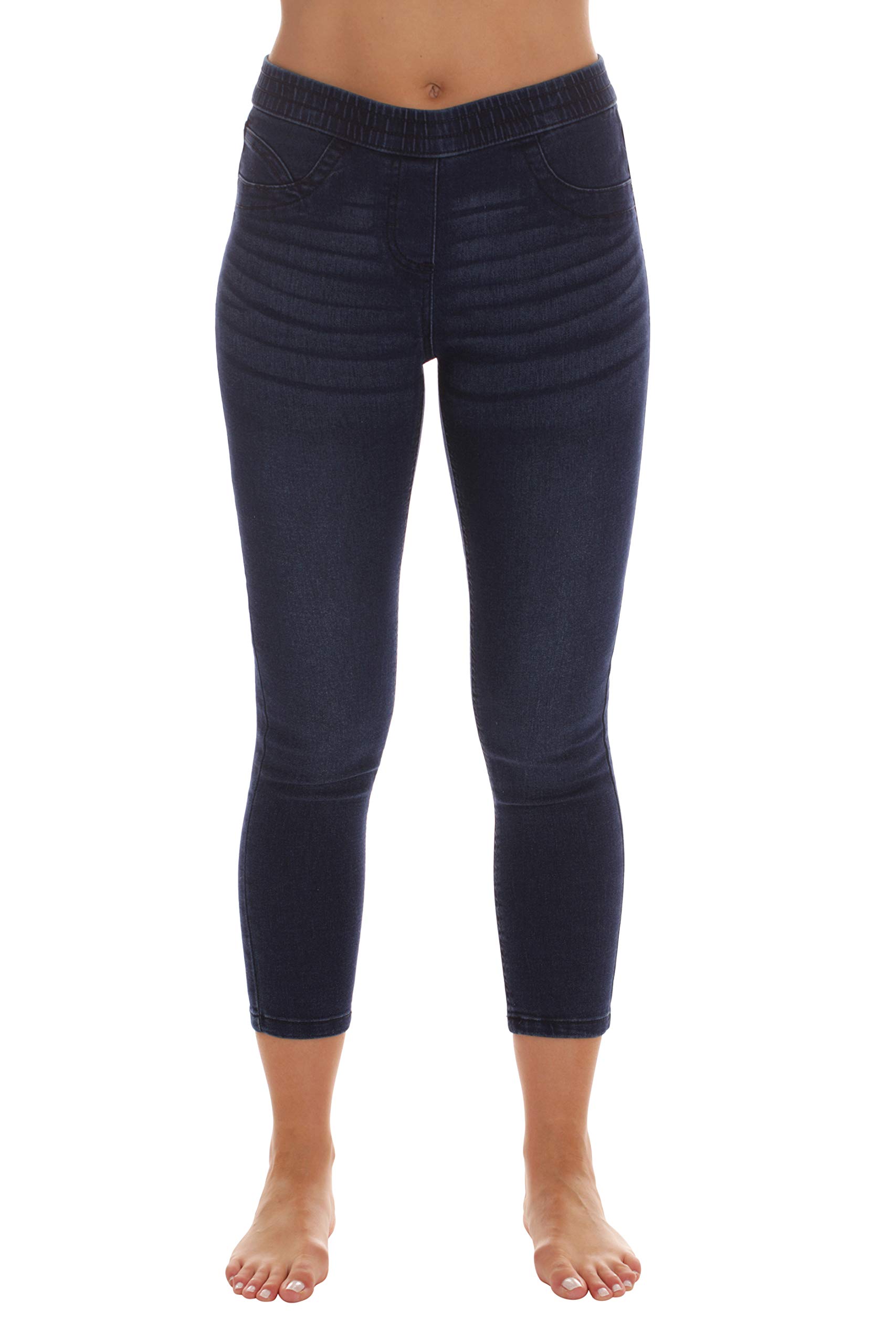 Just Love Women's Denim Wash Capri Jeggings