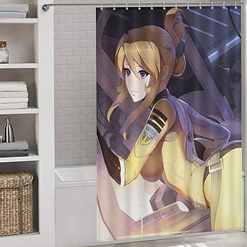 Amazon｜シャワーカーテン 宇宙戦艦ヤマト 森雪 アニメ柄 お風呂