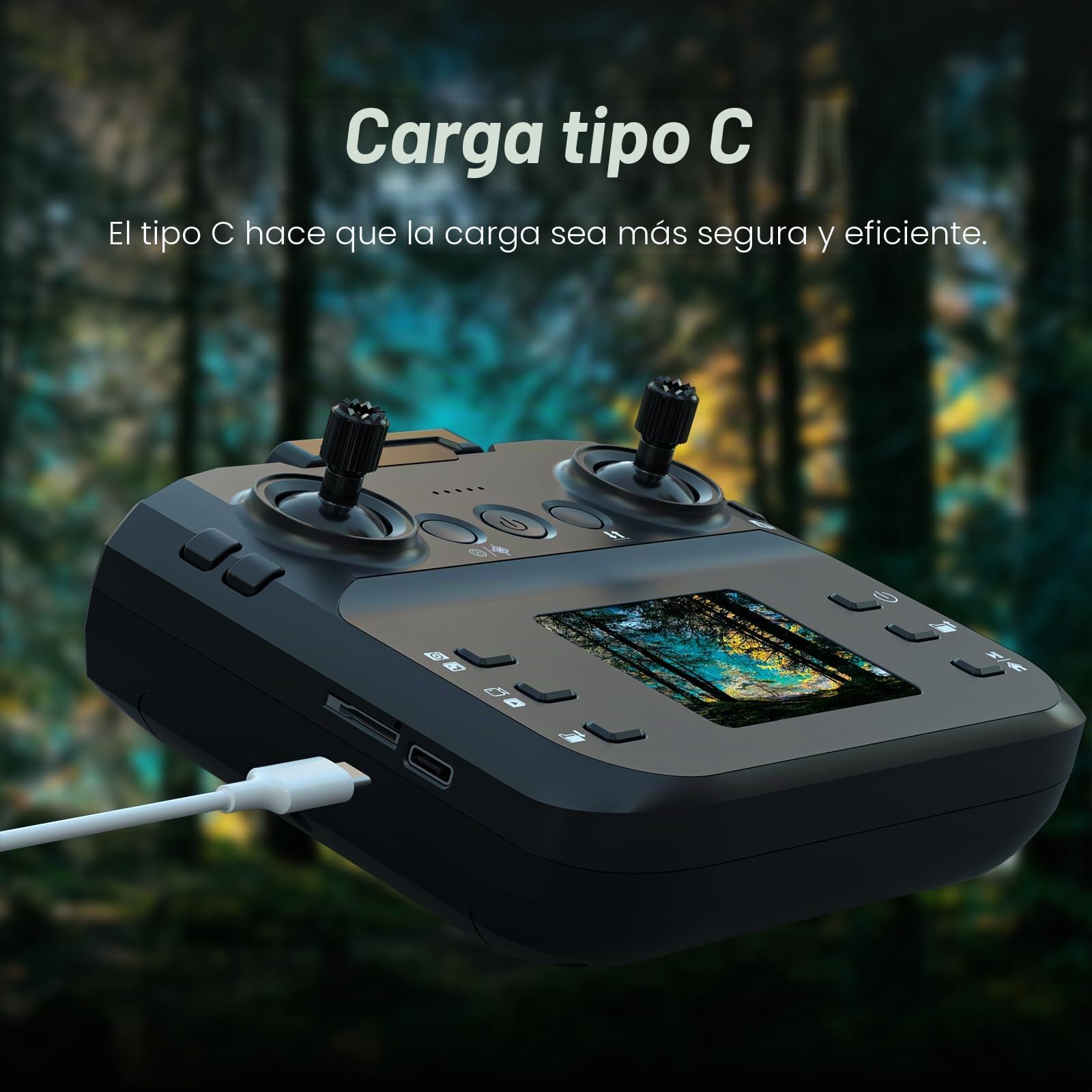 F417PRO Drone con Cámara 1080P para Adultos Niños, Mini Drone con Pantalla, Doble Lente 90°, LED, Flujo Óptico, Batería Modular, Principiantes, Despegue 1 Tecla, Sin Cabeza, Flip 3D, Maletín