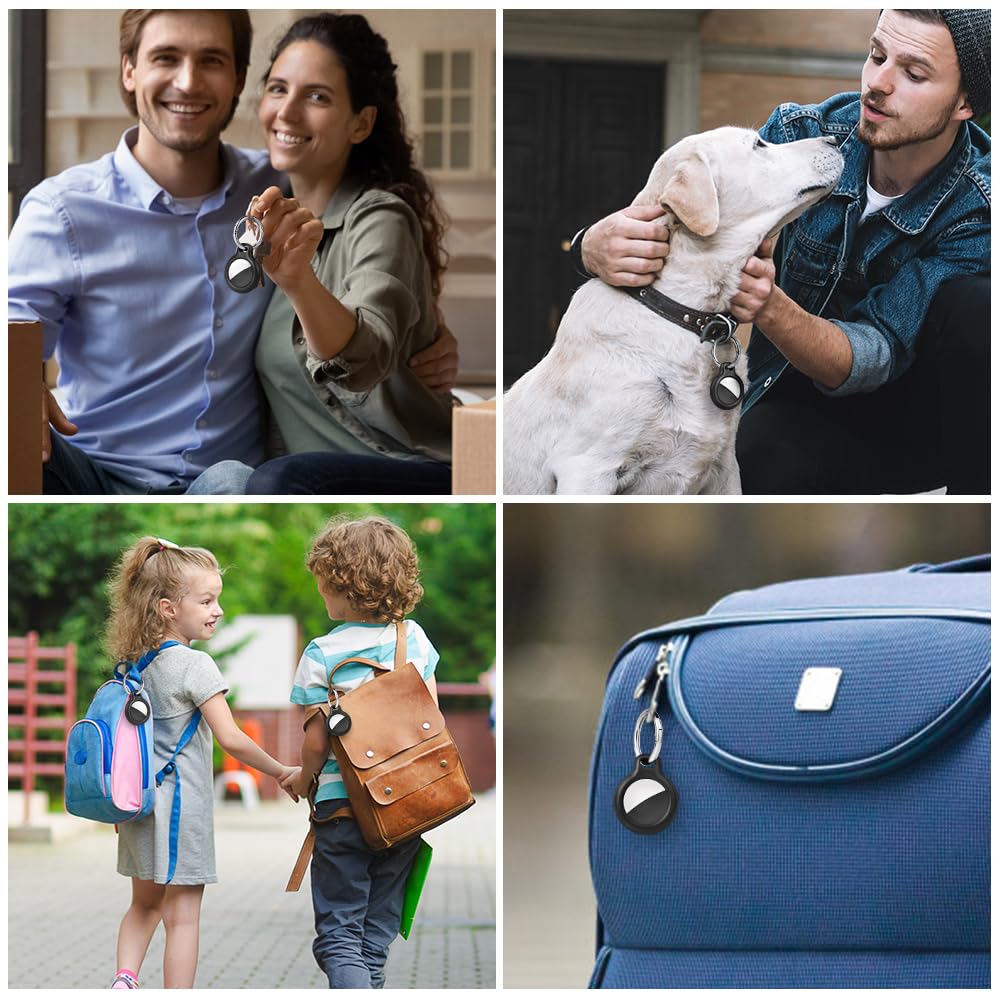 Ainiv Llavero para AirTag, 1 Pieza Funda Protectora, Portátil Llavero Impermeable para AirTag 2021, Localizador para Keychain, Mascotas y Mochilas — view 7