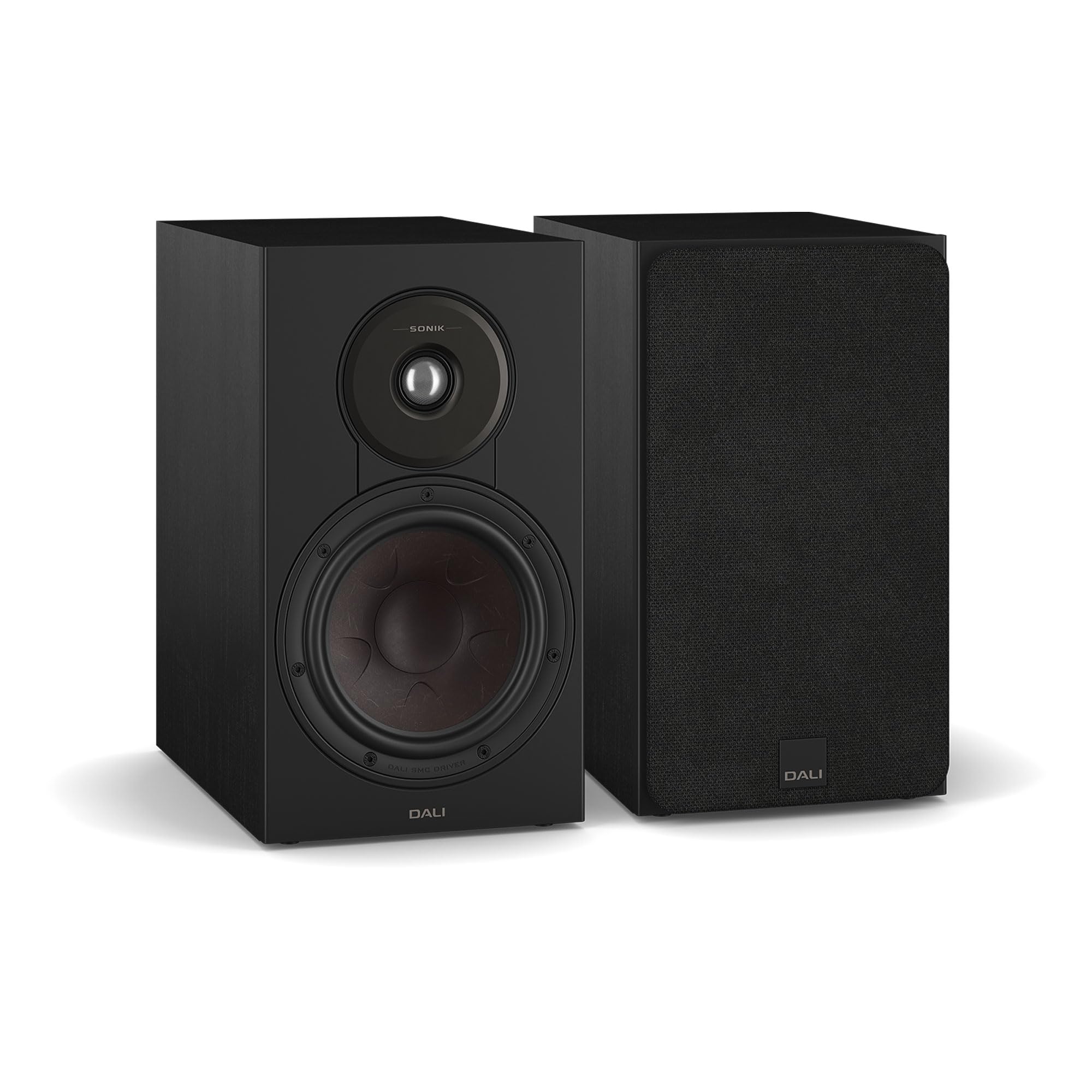 DALI SONIK 3 Altoparlanti da scaffale Hi-Fi passivi premium, design a 2 vie con woofer da 7 ″ e tweeter a cupola morbida da 1,1", frassino nero (coppia)