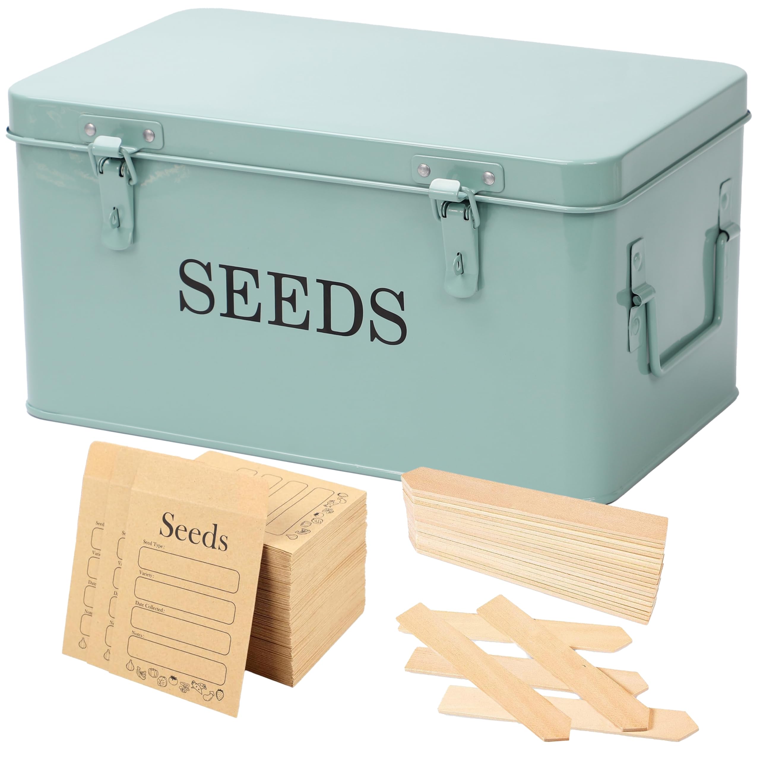 Large Metal Seed Storage Box QUILIVIK