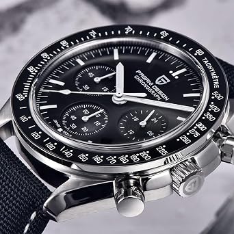 Pagani Design 1701 V3 Men's Chronograph Quartz Dial 40mm VK63 Movement Stainless Steel Mirror Sapphire Watch 100 Metre Water Resistant Sports Watch