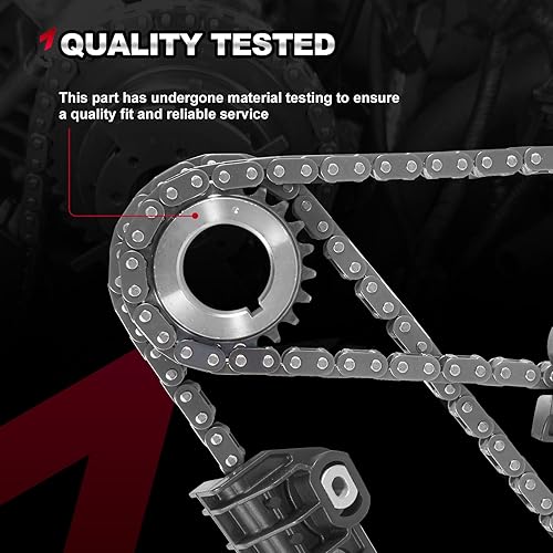 Miniatura 6 de Kit de cadena de distribución del motor y kit de reparación de fáser de leva, compatible con Ford Expedition, F-150, F-250, F-350 Super Duty,