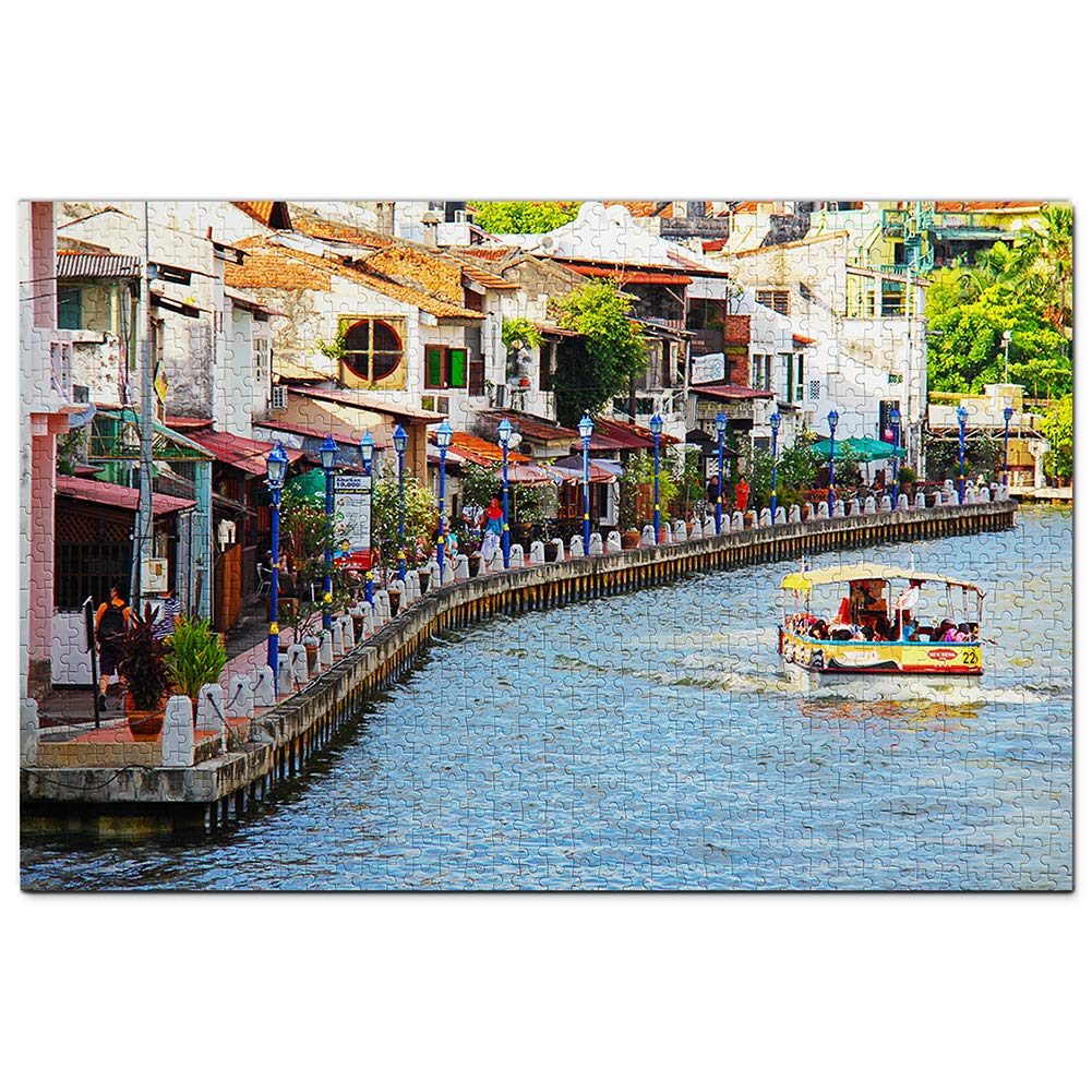 Malaysia Malakka River Melaka Puzzle 1000 Piecesen Puzzle Adult Game Graphics Travel Souvenir 50x70CM — image 1
