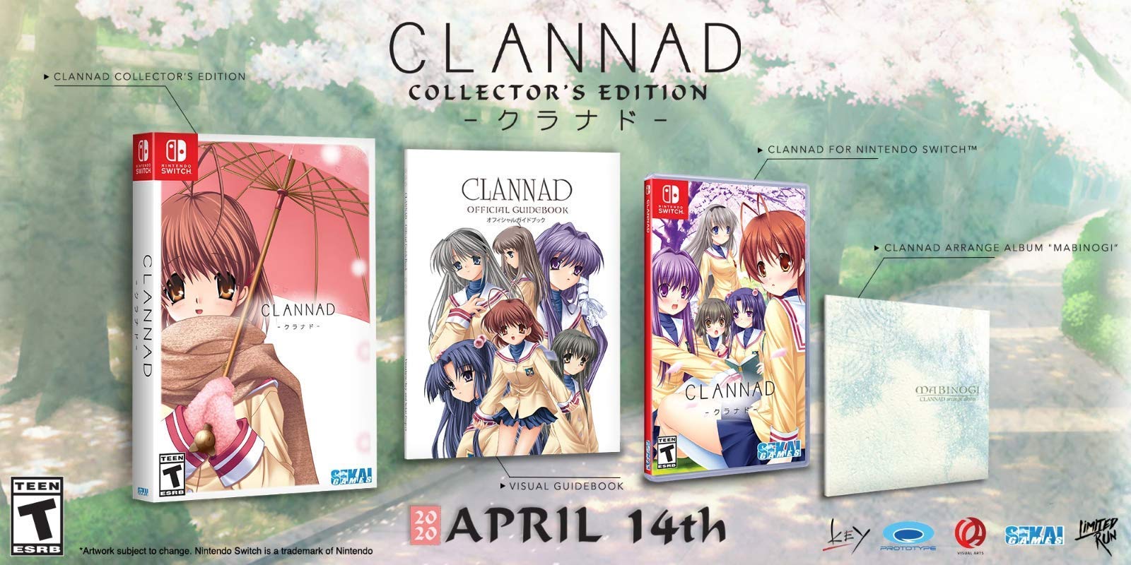 Clannad Nintendo Switch Collectors Edition Limited Run Games