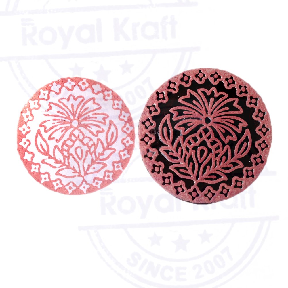 Royal Kraft Wooden Stamps DIY Fabric, Textile, Clay, Pottery, Paper, Henna Printing Blocks THBtag196