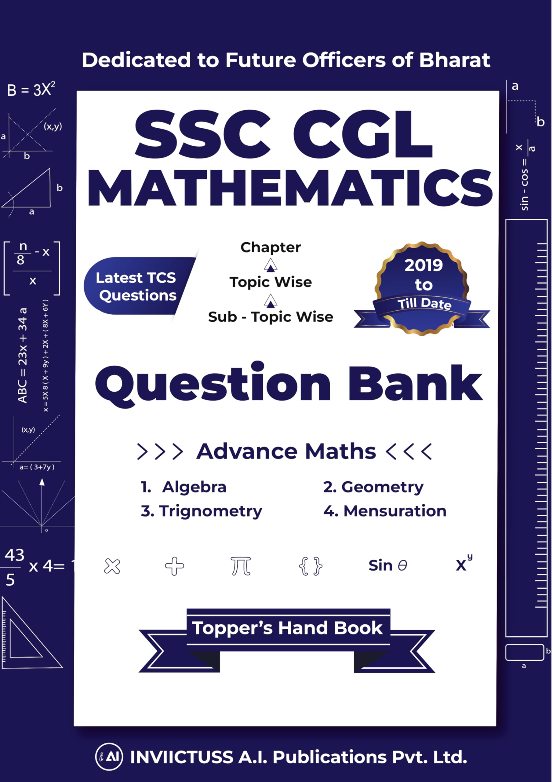 Buy SSC CGL MATHEMATICS, QUESTION BANK FOR ADVANCE MATHS Book Online at ...