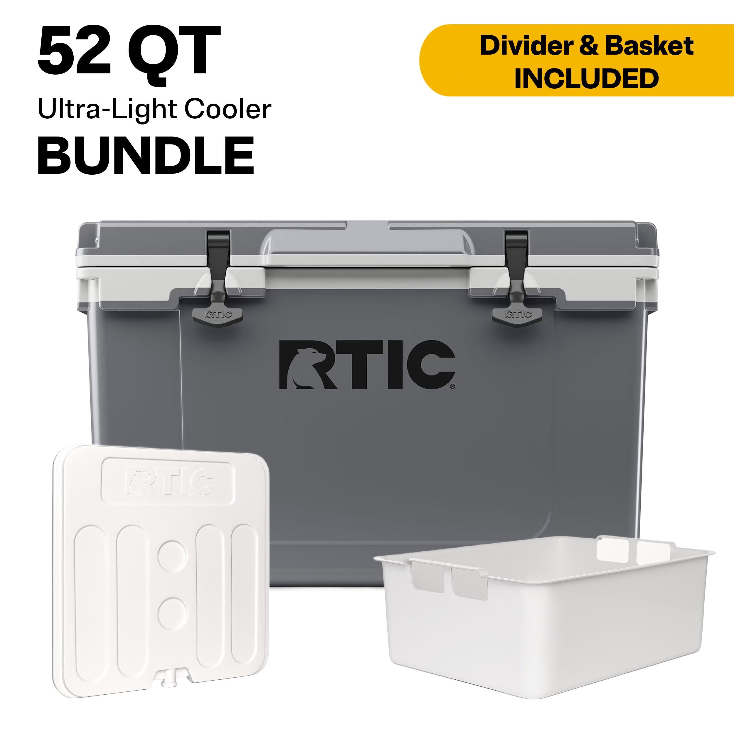 Rtic Ultra Light RTIC 52 Quart Ultra-Light Hard Cooler Bundle