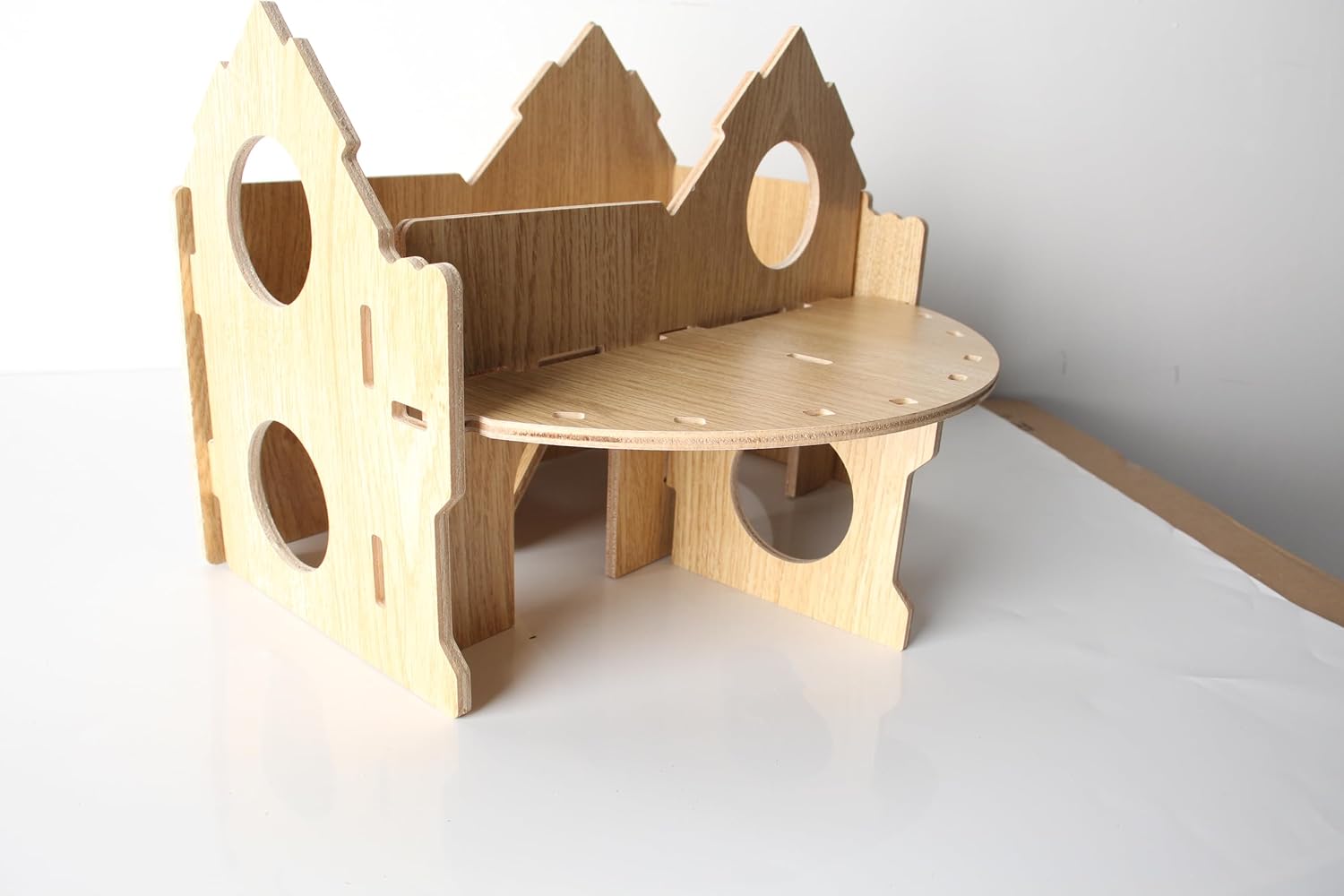 Generic Habitat Small Hamster Accessories Hamster House Animal Hiding Place Slide Erbil Cottage Villa Observation Deck Ladder cage, Large logs