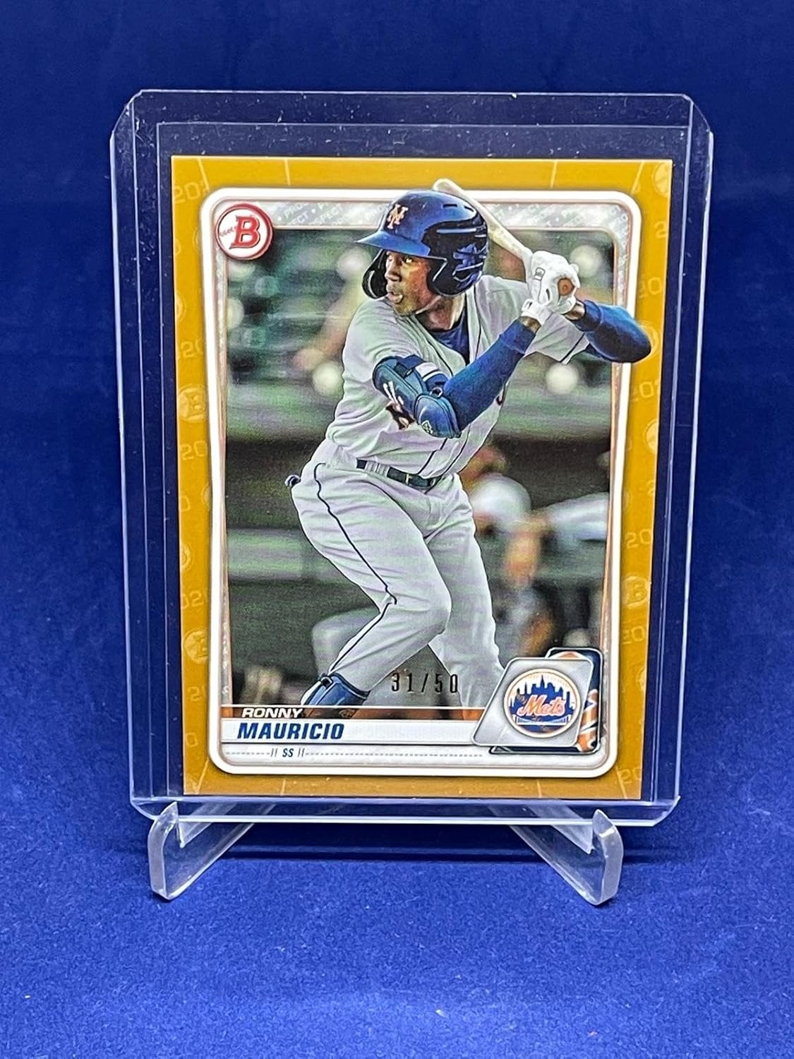 Ronny Mauricio 2020 Bowman Prospect #d 31/50 - Baseball Cards
