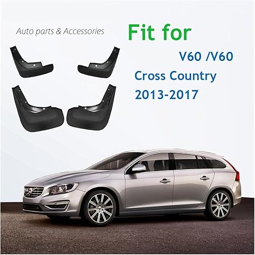 Miniatura 16 de Car Mud Flaps，Mudflaps，Splash Guards，Mud Flap，Mudguards，Fender Styling，Compatible for Volvo C30 S40 S60 S80 XC40 XC60 XC90 V40 V60 2007-2019