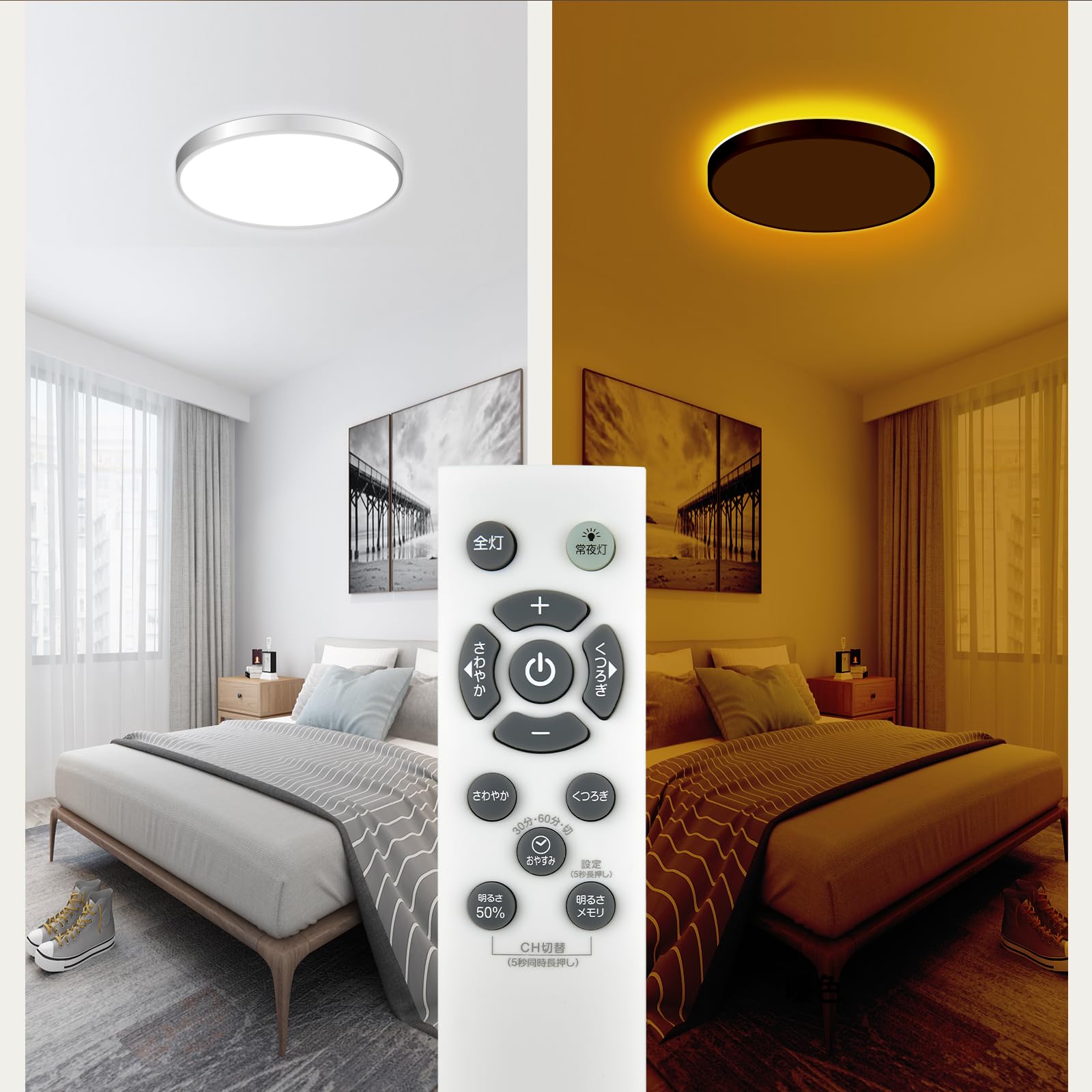 Amazon.co.jp: シーリングライトリモコン E506 for Luminous LED