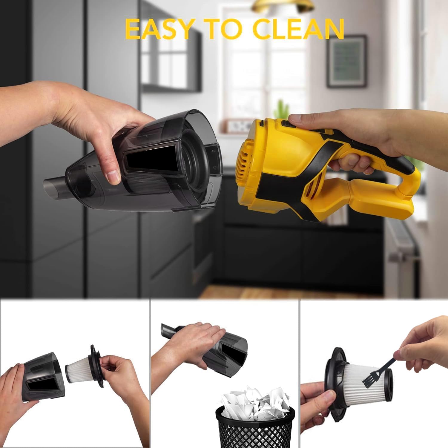 DEWALT 20V MAX コードレスハンディクリーナー 本体 Amazon | 120W Cordless Handheld Vacuum Cleaner for DeWALT 20V 60V